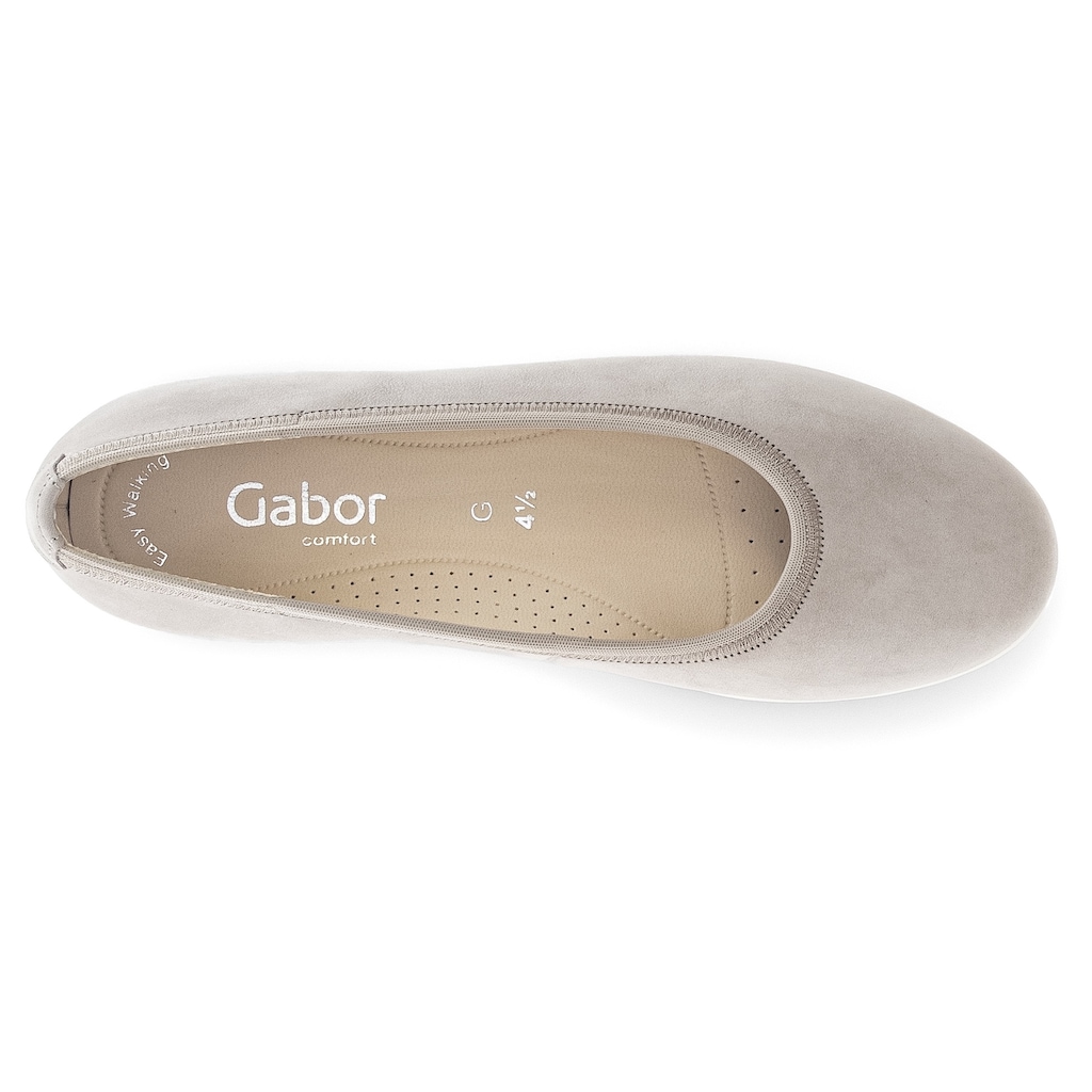 Gabor Ballerina »FLORENZ«, Slip-On Sneaker, Freizeitschuh in Schuhweite G (weit)