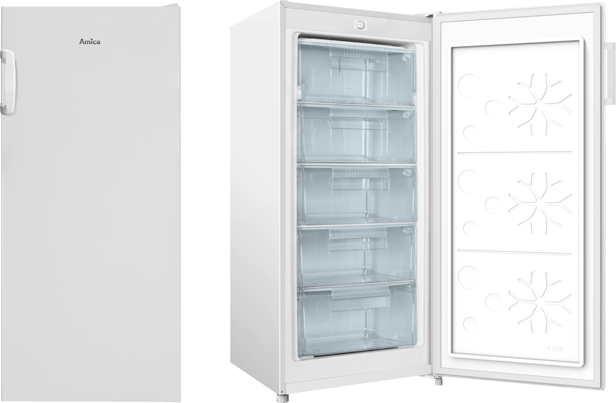 Amica Gefrierschrank »GS 321 110 W« 125,2 cm hoch 54,5 cm breit