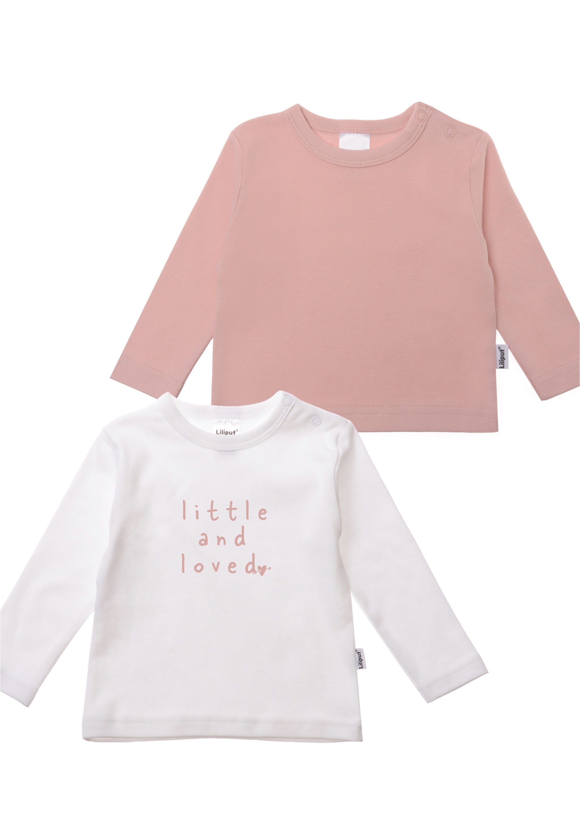 Liliput Langarmshirt »Little and Loved«, im 2er Pack mit Druckknöpfen auf der Schulter