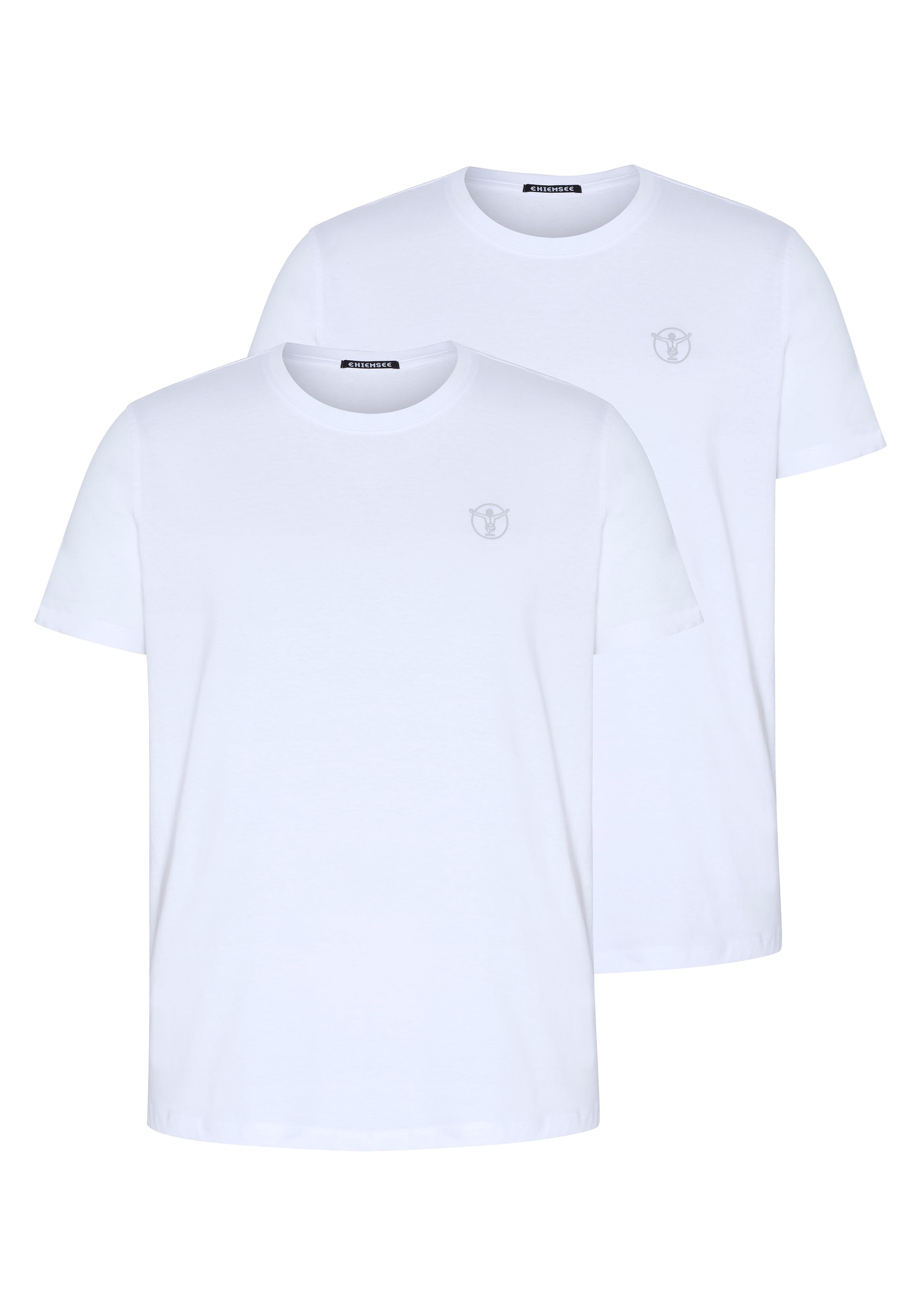 Chiemsee T-Shirt Packung, 2, 2 Stk. 2er-Pack, Kurzarm, mit Rundhalsausschnitt, aus Baumwolle