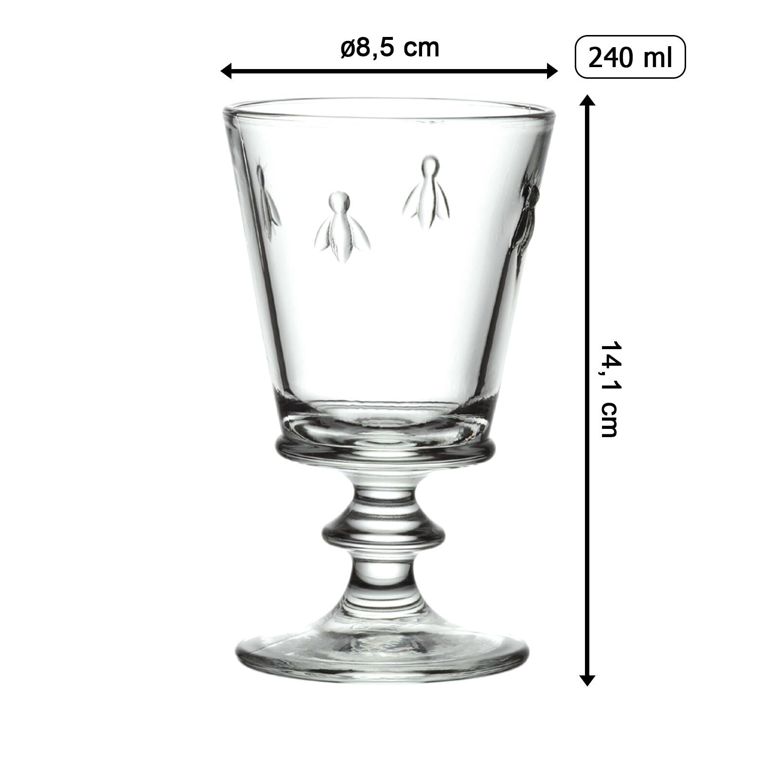 La Rochère France Weißweinglas »Weingläser Biene Abeille 240 ml 6er Set transparent«