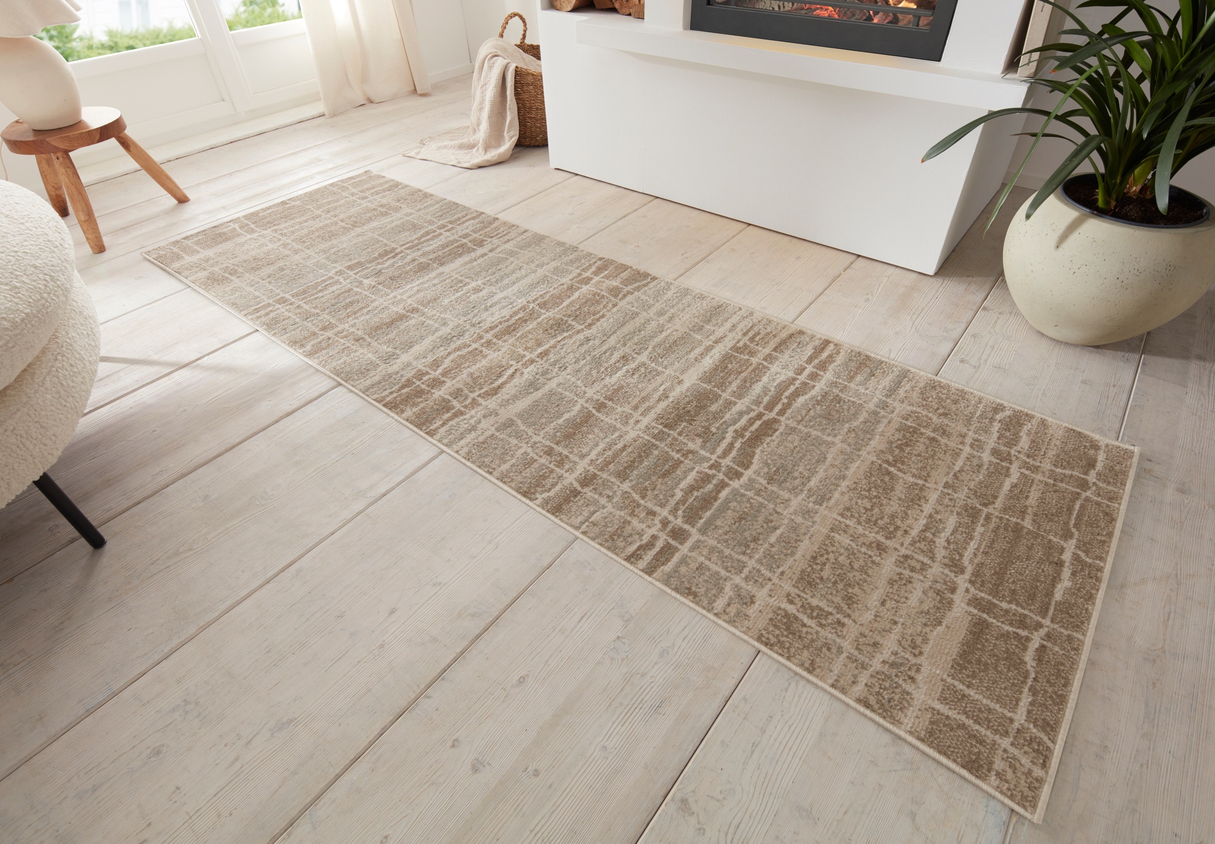 HANSE Home Teppich »Jord«, rechteckig, 8 mm Höhe, Kurzflor, Läufer, Vintage, Wohnzimmer, Schlafzimmer, Esszimmer, Flur