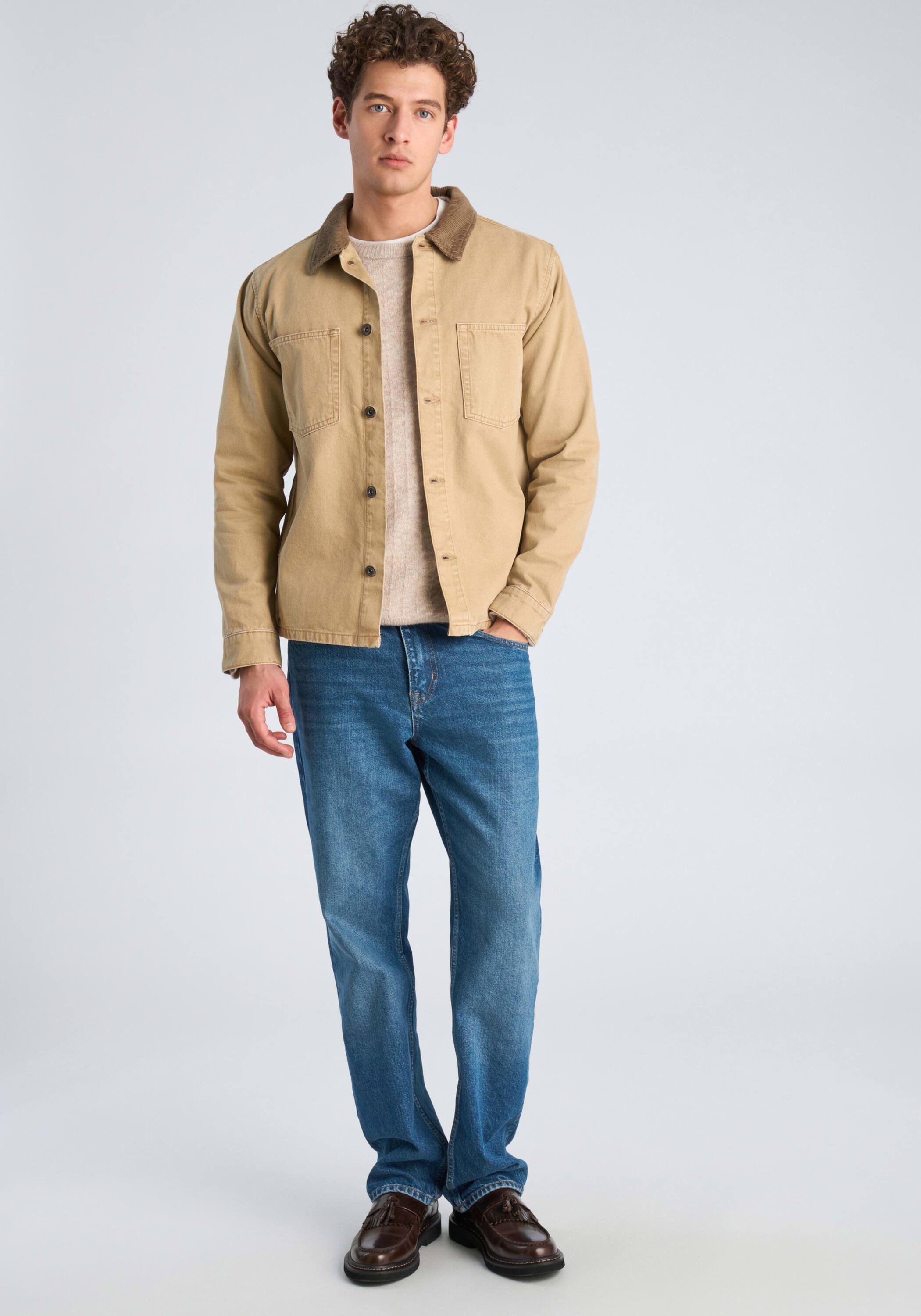 LINDBERGH Outdoorhemd »Hemdjacke Modern Fit, Cropped«