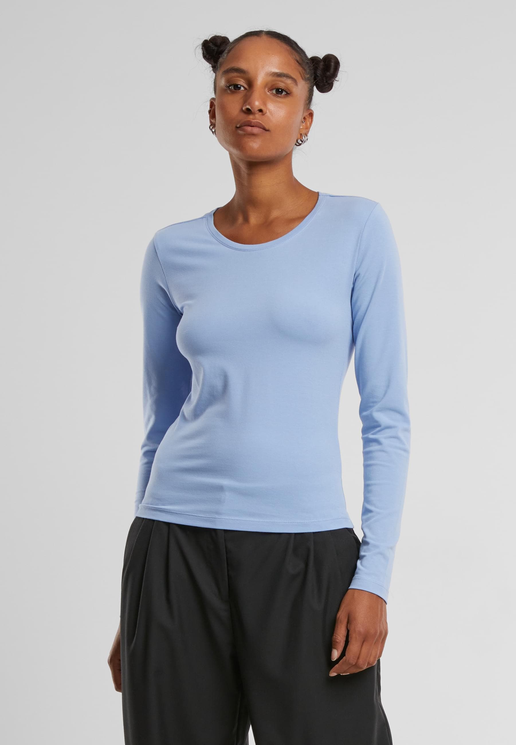 URBAN CLASSICS Longsleeve »Urban Classics Ladies Basic Super Slim Longsleeve«, (1 tlg.)