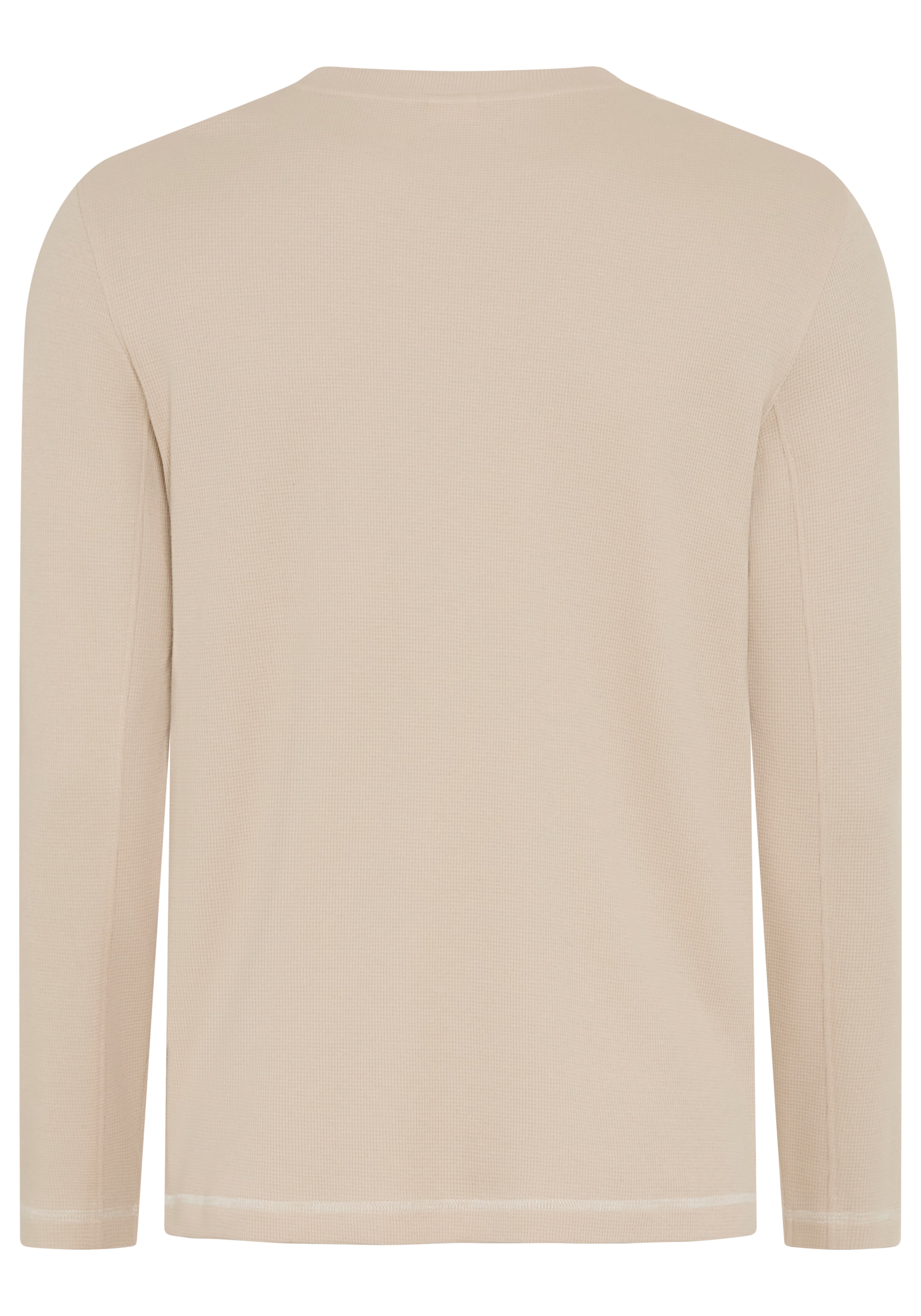 KangaROOS Langarmshirt mit Rundhalsausschnitt, aus Piqué-Material