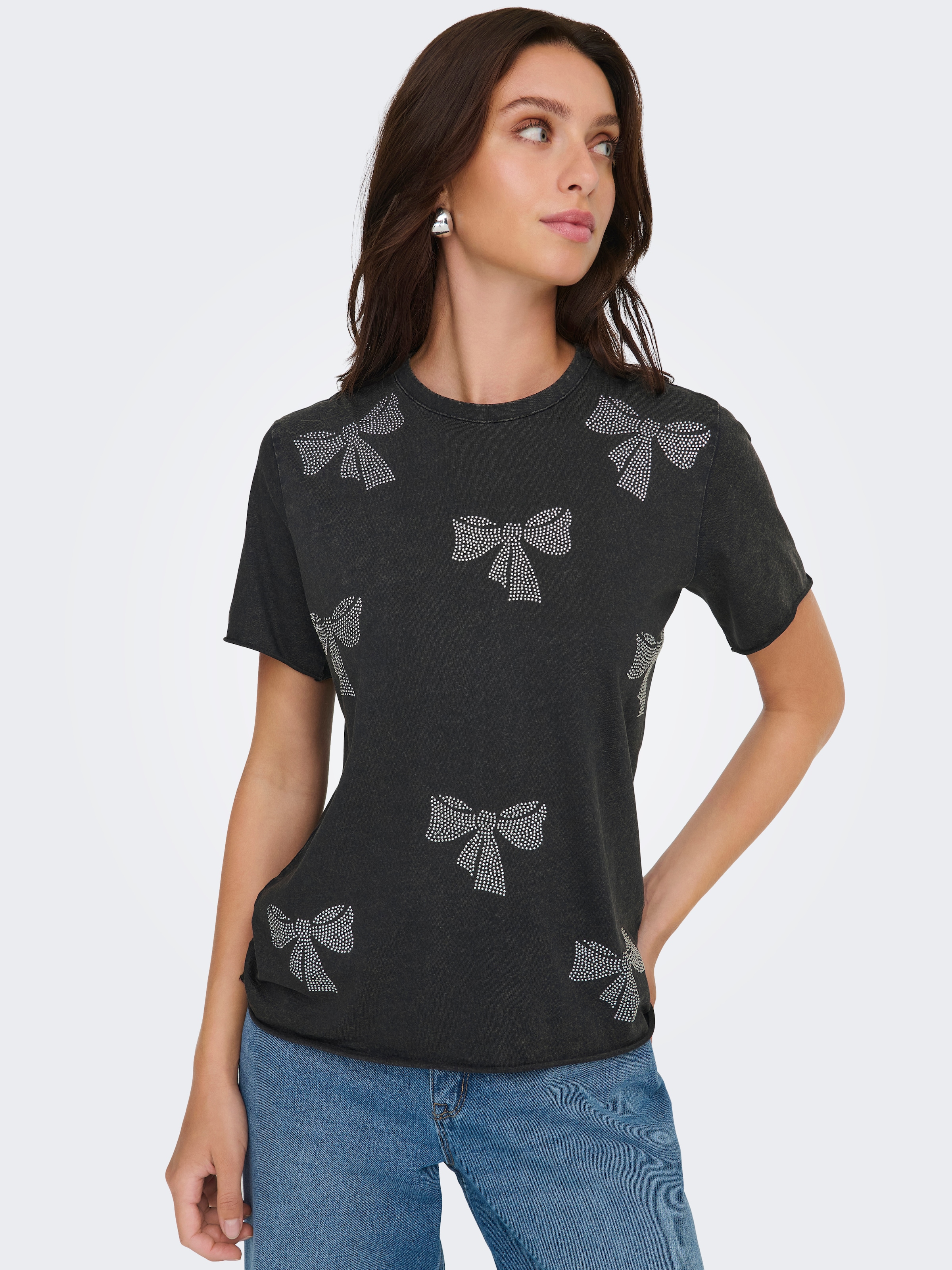 ONLY Kurzarmshirt "ONLLUCY LIFE S/S O-NECK TOP CC JRS" günstig online kaufen