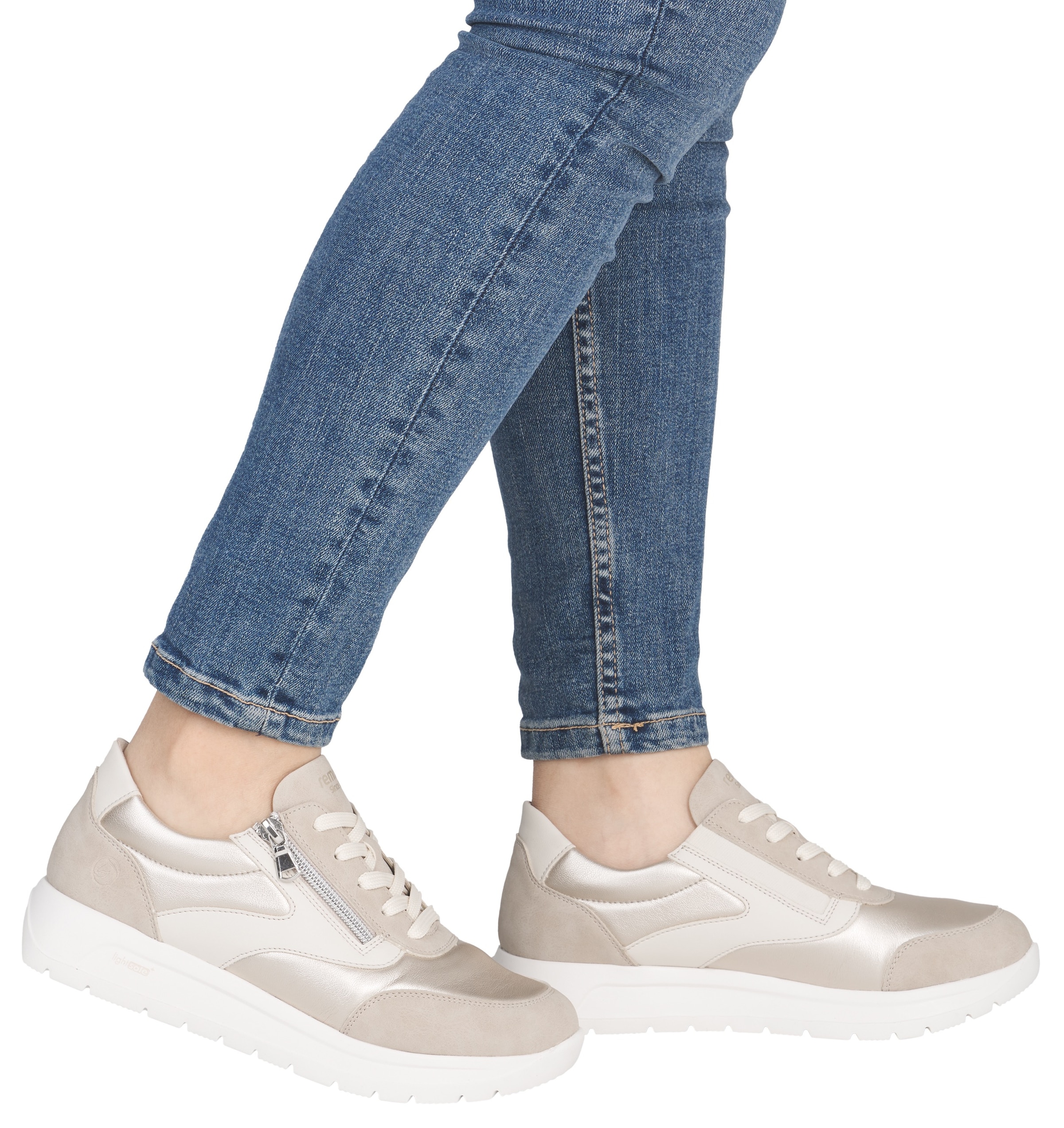 Remonte Wedge Sneaker Beige-Cream Size 37 4