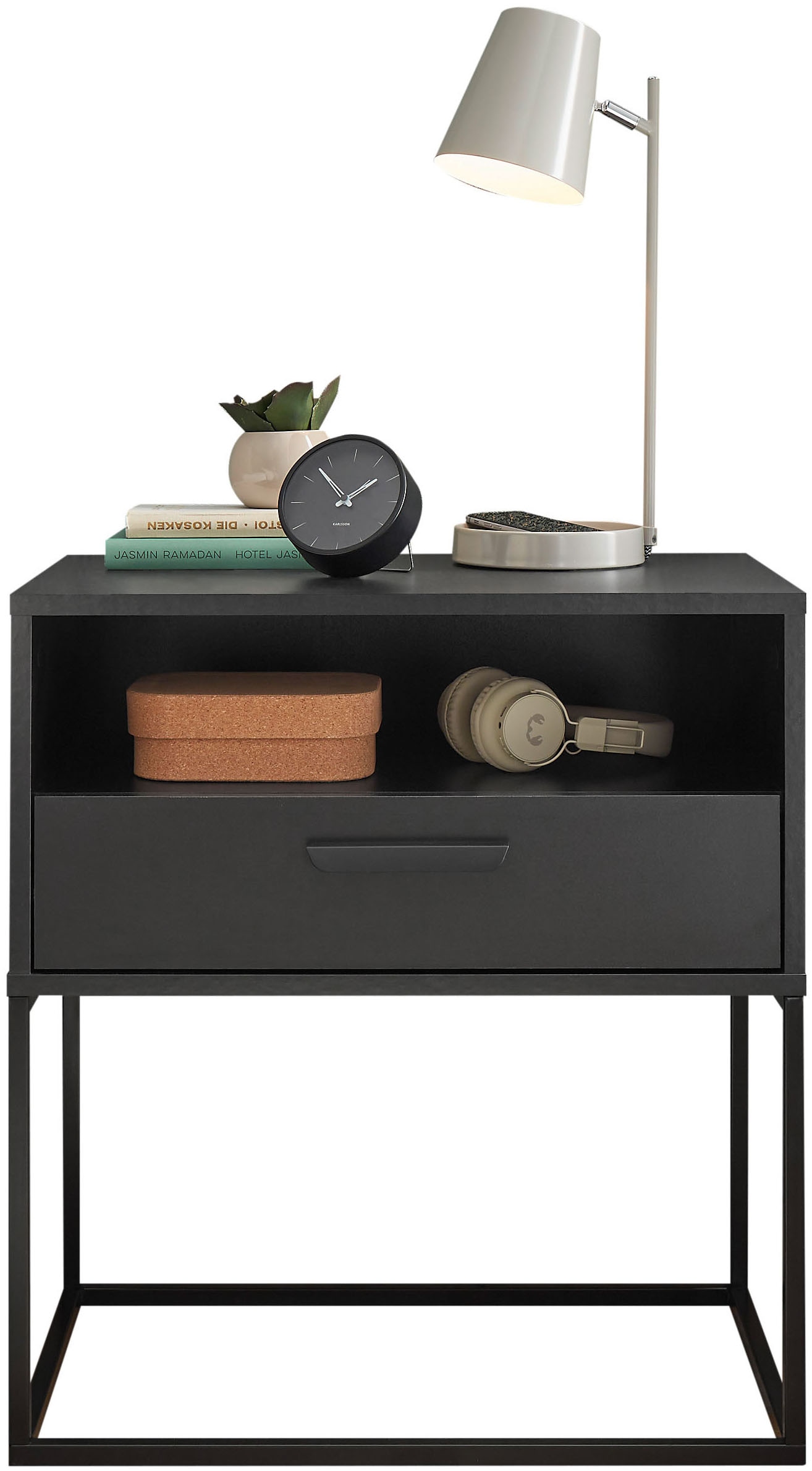 Schlafkontor Nachtkommode "Cudro Nachttisch auf Fußgestell" günstig online kaufen