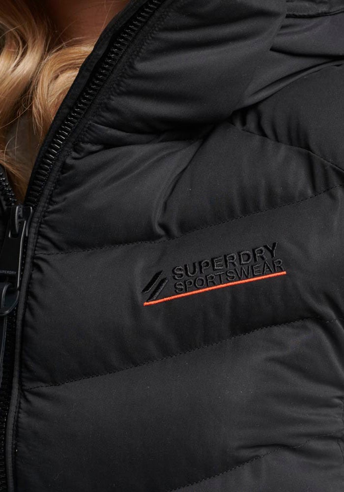 Superdry Steppweste »HOODED MICROFIBRE PADDED GILET«