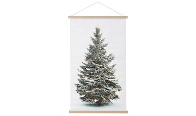 LED-Bild »Wandbehang, Weihnachtsdeko«, Weihnachten, (1 St.), Höhe ca. 107 cm