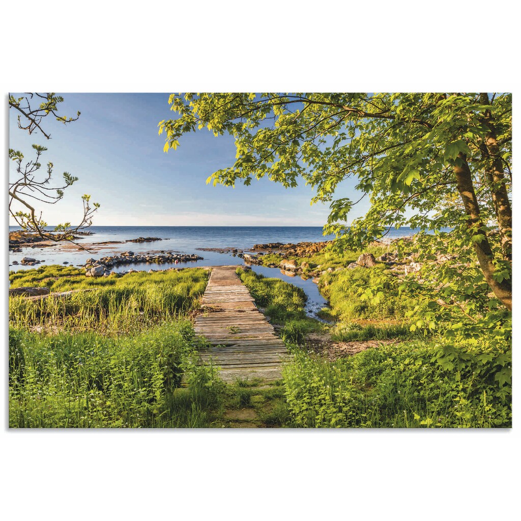 Artland Wandbild »Der Weg zum Meer auf Bornholm«, Küstenbilder, (1 St.)