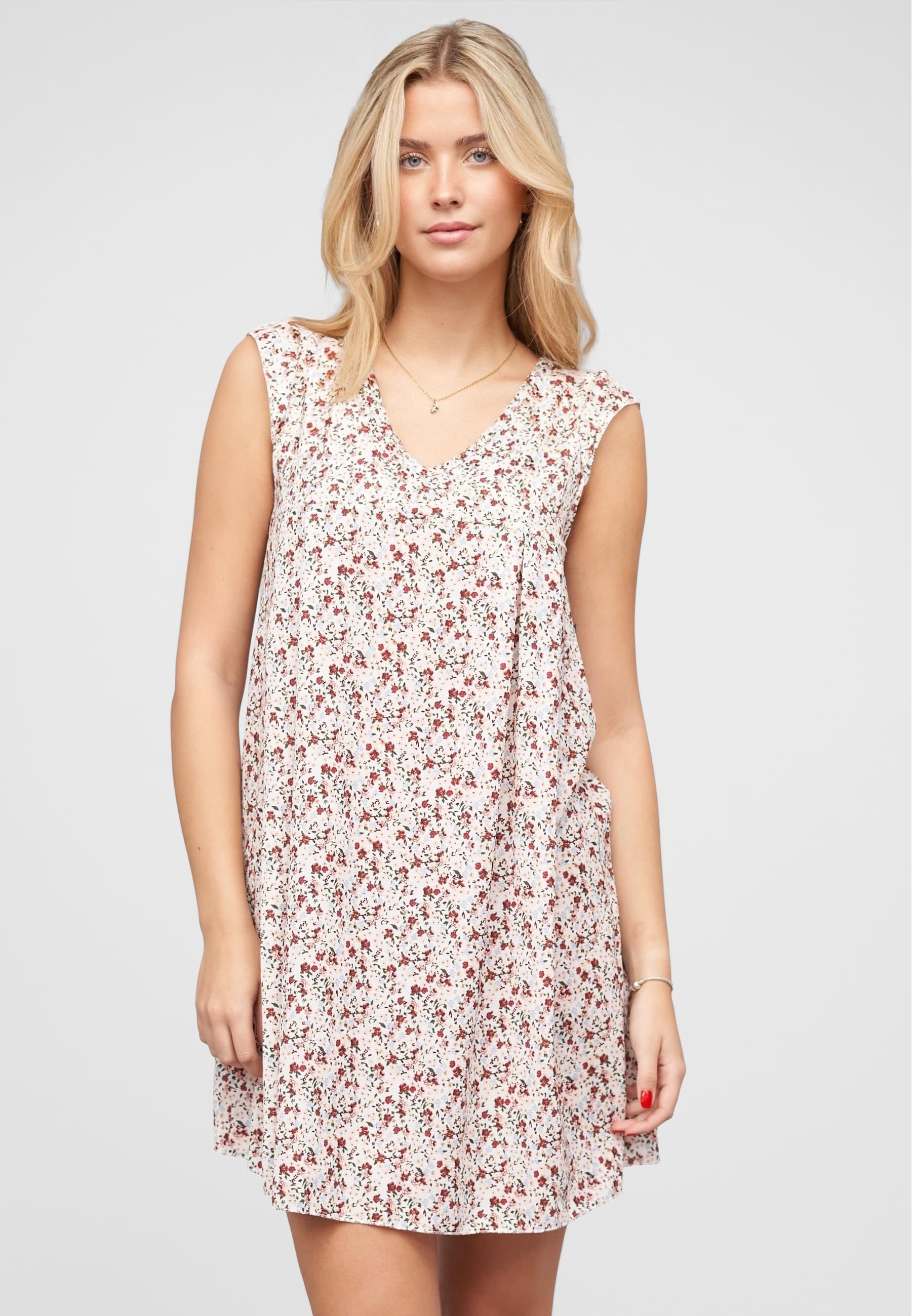 CLOUD 5IVE Shirtkleid »CLOUD 5IVE V-Neck Kleid mit Flügelärmeln« 1 Stk. tlg.