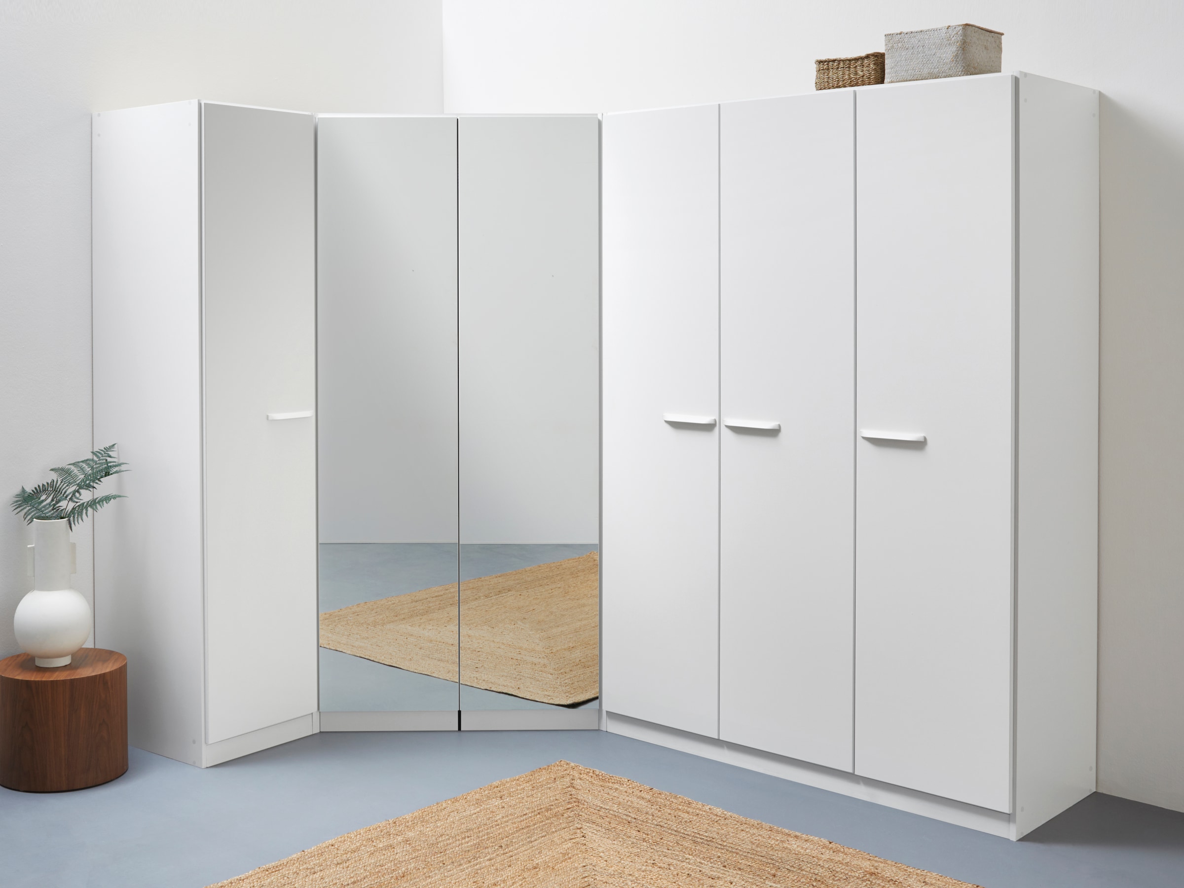 6 Stoff- | 3 mit und Wäscheboxen »Vandor«, Schrank-Set inklusive Schrankset BAUR rauch Fächern Organizer 1