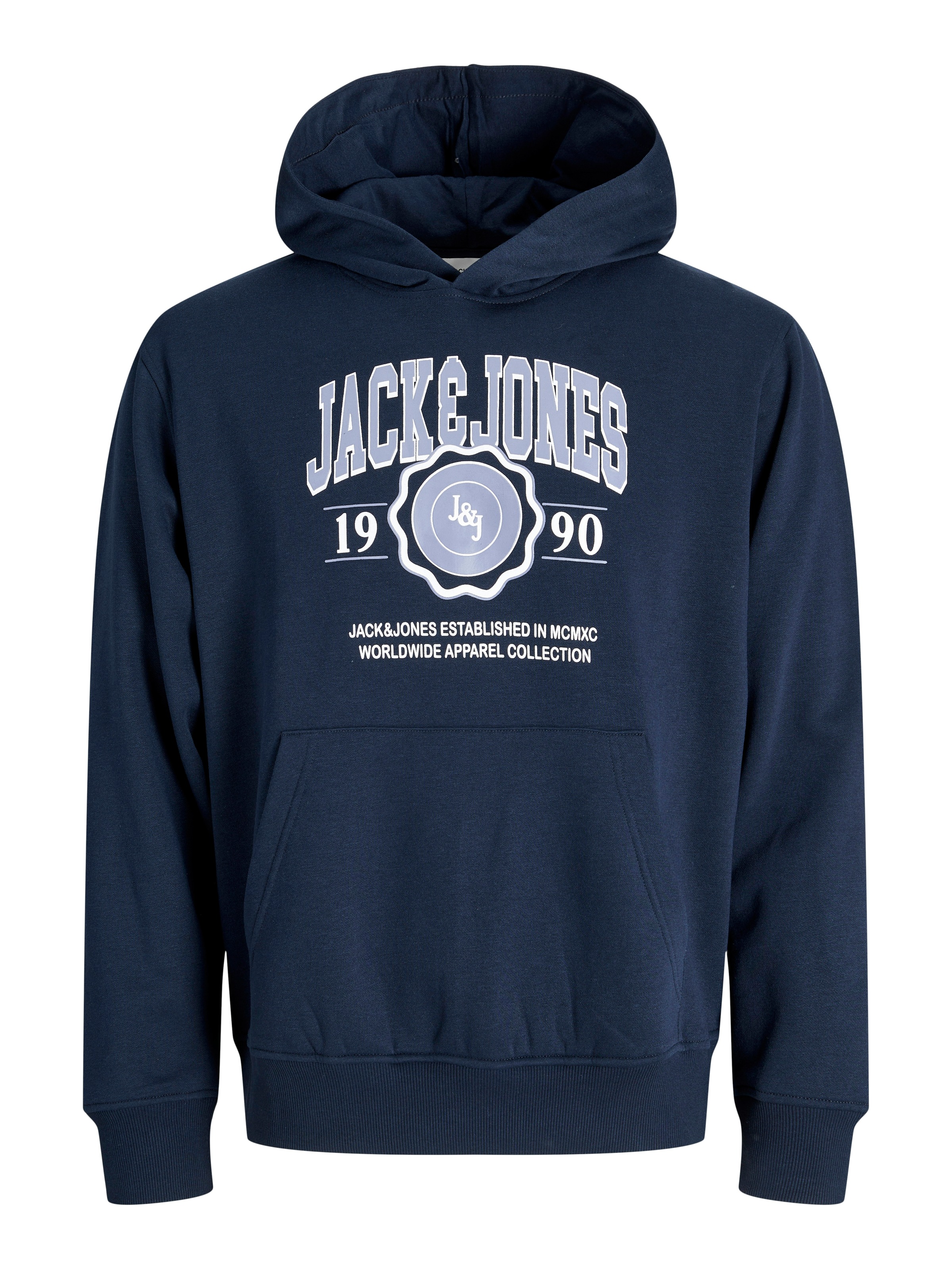 Jack & Jones JJMAKO Sweat Hood Plus Size Sky Captain 4XL 5