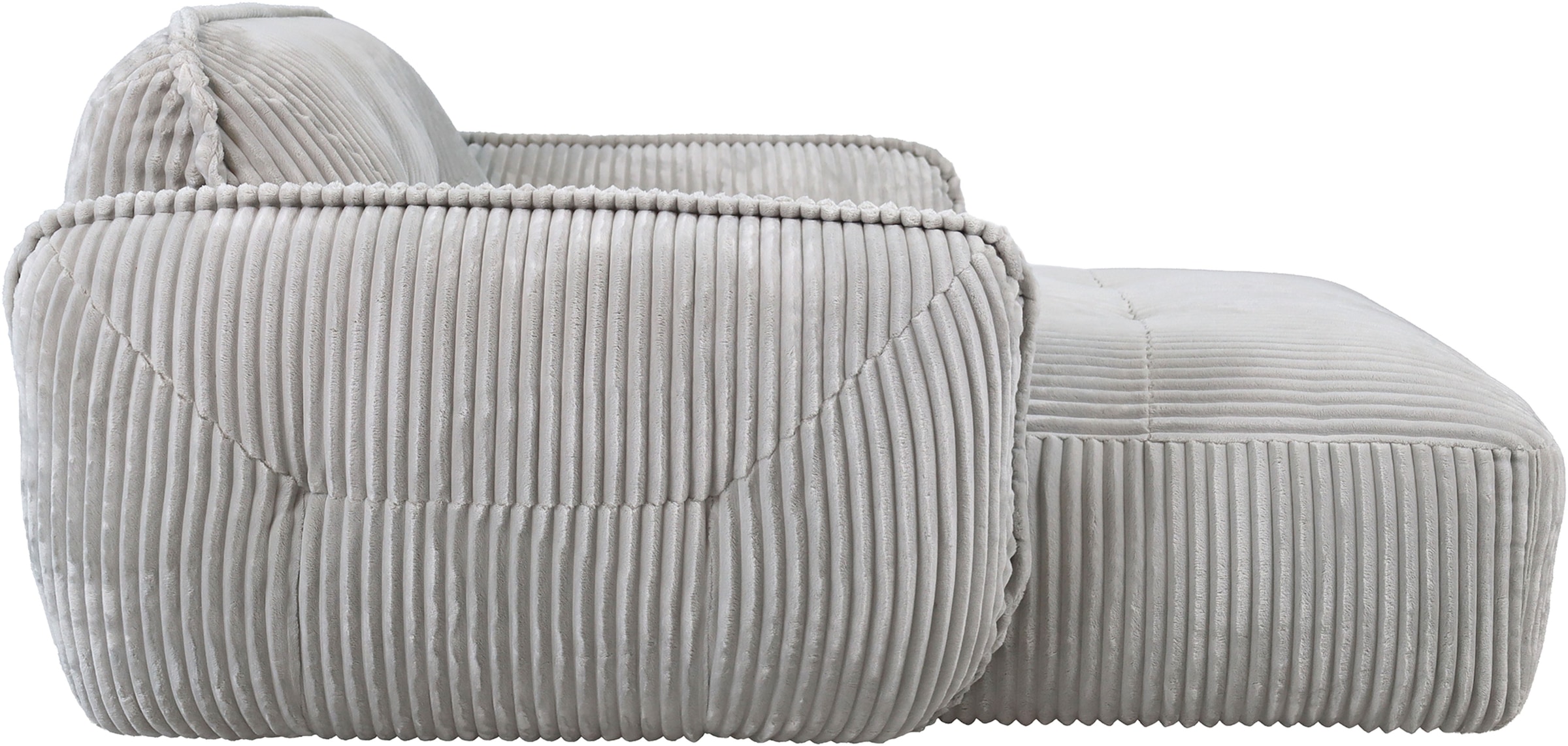 TRENDMANUFAKTUR Chaiselongue »Be Fluffy, mit Rundumbezug, Loveseat mit moderner breiter Kedernaht« mit softem Sitzkomfort, in hochwertigem Breitcord mit weicher Haptik