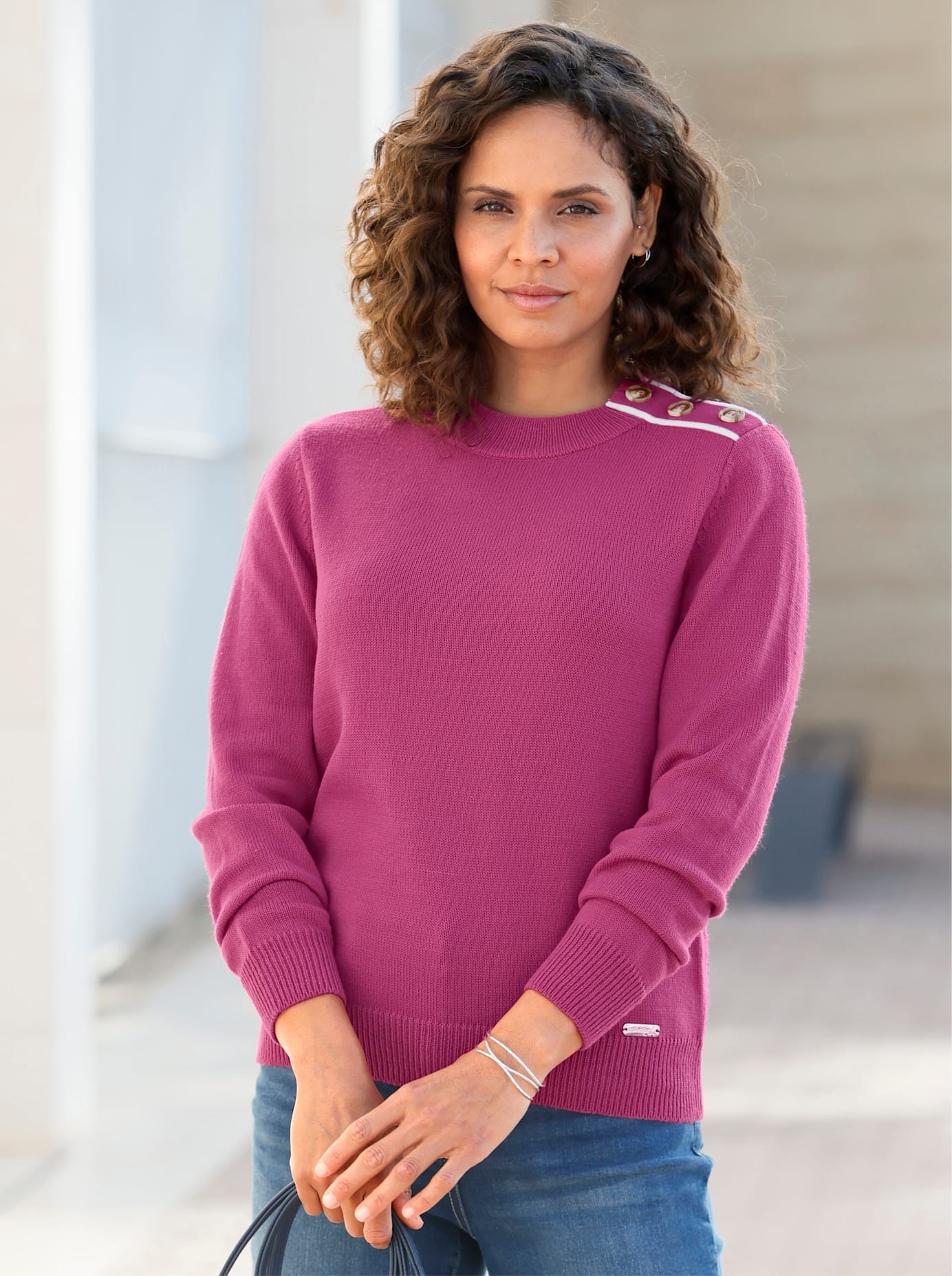 Casual Looks Rundhalspullover "Pullover" günstig online kaufen