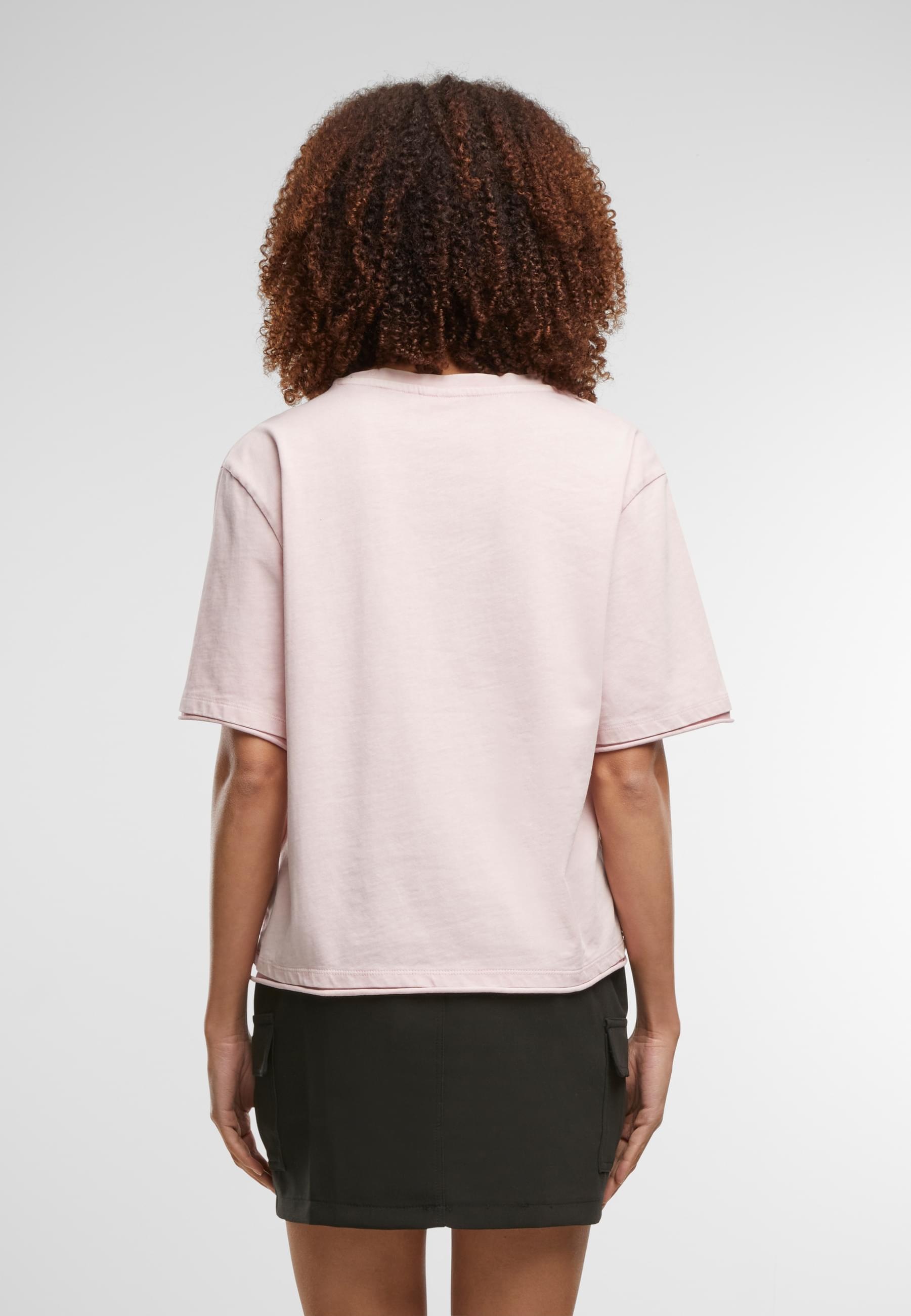 URBAN CLASSICS T-Shirt »Urban Classics Ladies Washed Jersey Boxy Shirt«, (1 tlg.)