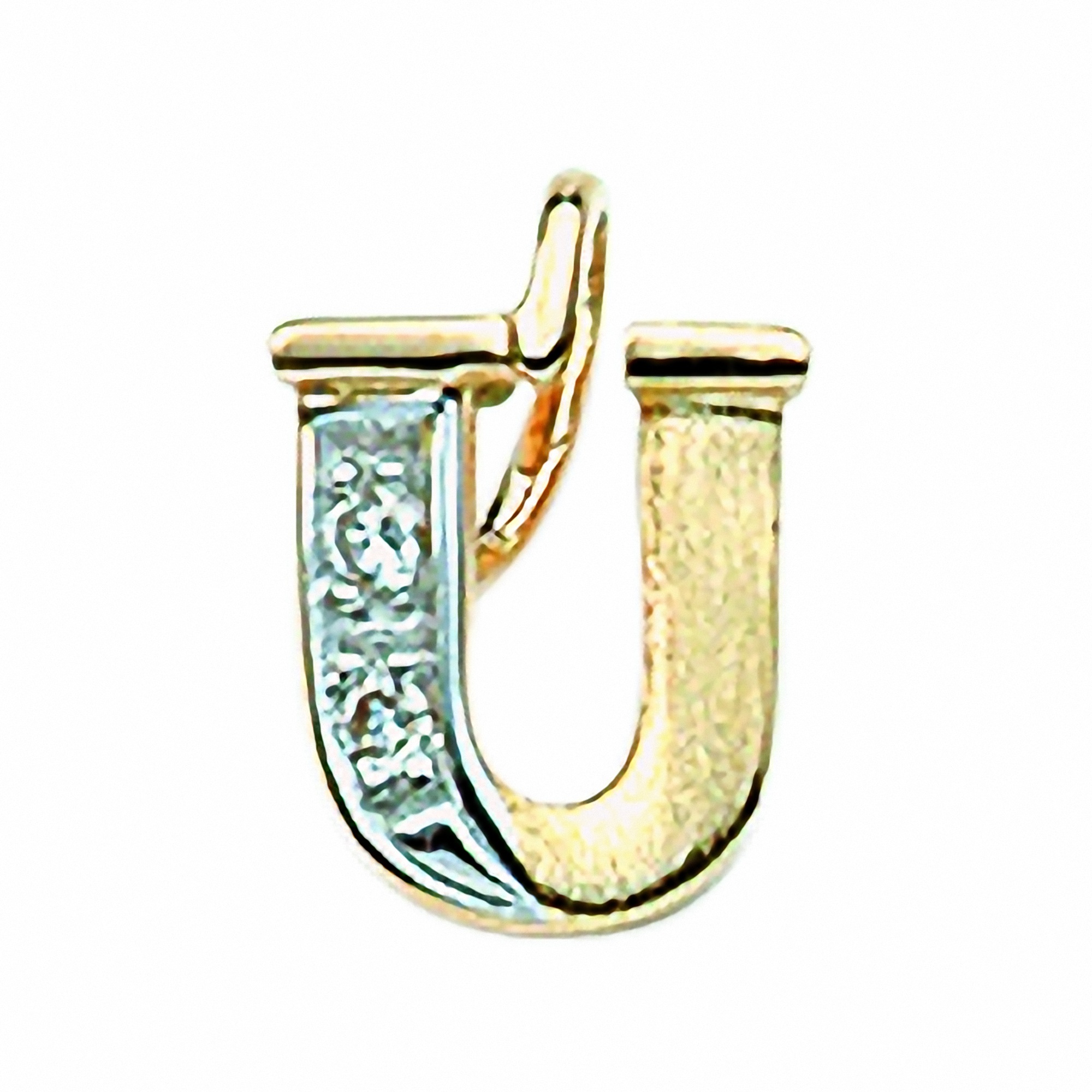 ADELIA ́S Damen Namenskette "Halskette - Namenskette mit Buchstabenanhänger U mit Diamant aus", 0,02 mit Diamant, Gelbgold 585 Gold, gold, Gelbgold