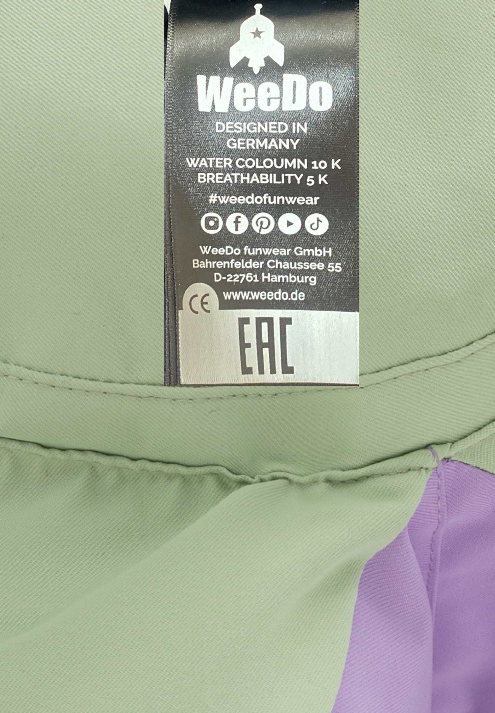 WeeDo Schneeoverall »LILIDO MINT 26 Schneeanzug« Mitwachsender Schneeanzug