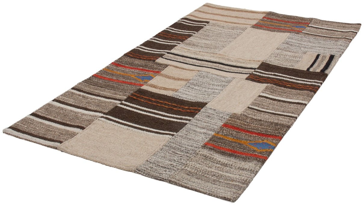 Kayoom Teppich »Radical 220«, rechteckig, 15 mm Höhe, Handgewebter Jacquard-Kilim, hochwertige Materialmischung