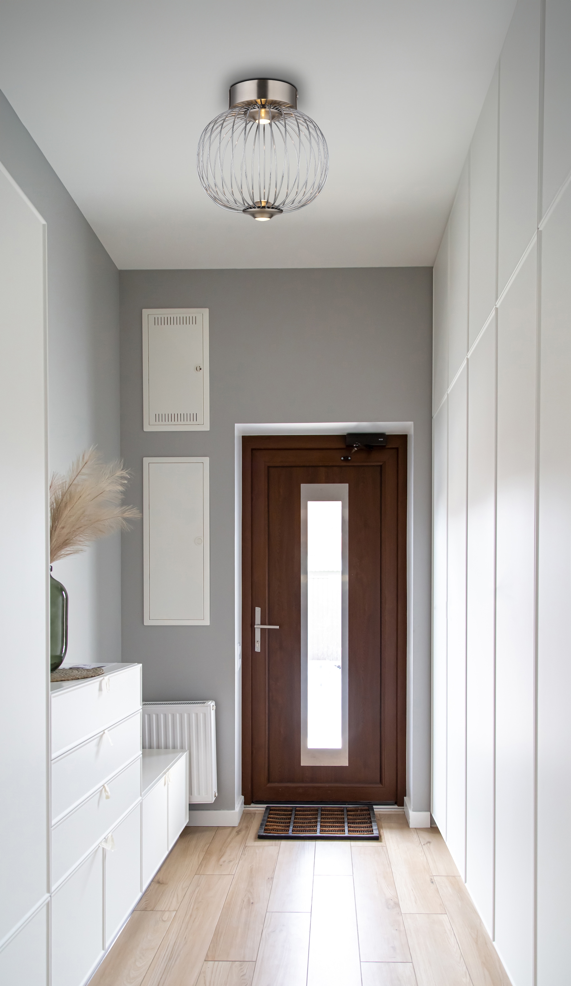 GLOBO LIGHTING Deckenleuchte »GALWAY« LED-Modul 1 Stk. Warmweiß Deckenlampe Metallstäbe 3000K DM 30cm 3 Stufen