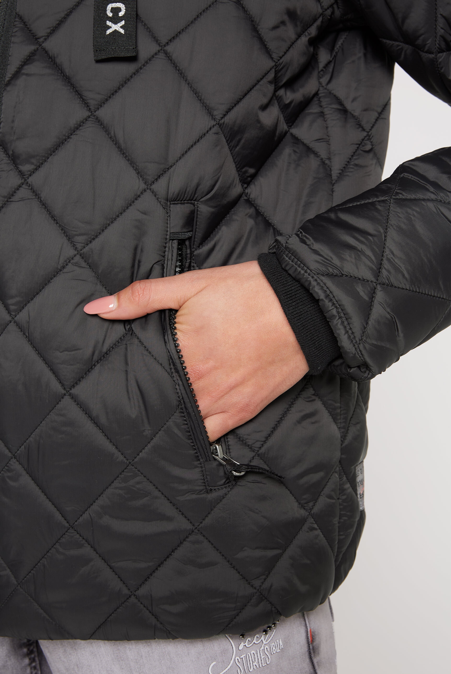 SOCCX Outdoorjacke, mit Kapuze, mit elastischem Saumabschluss online kaufen  | BAUR