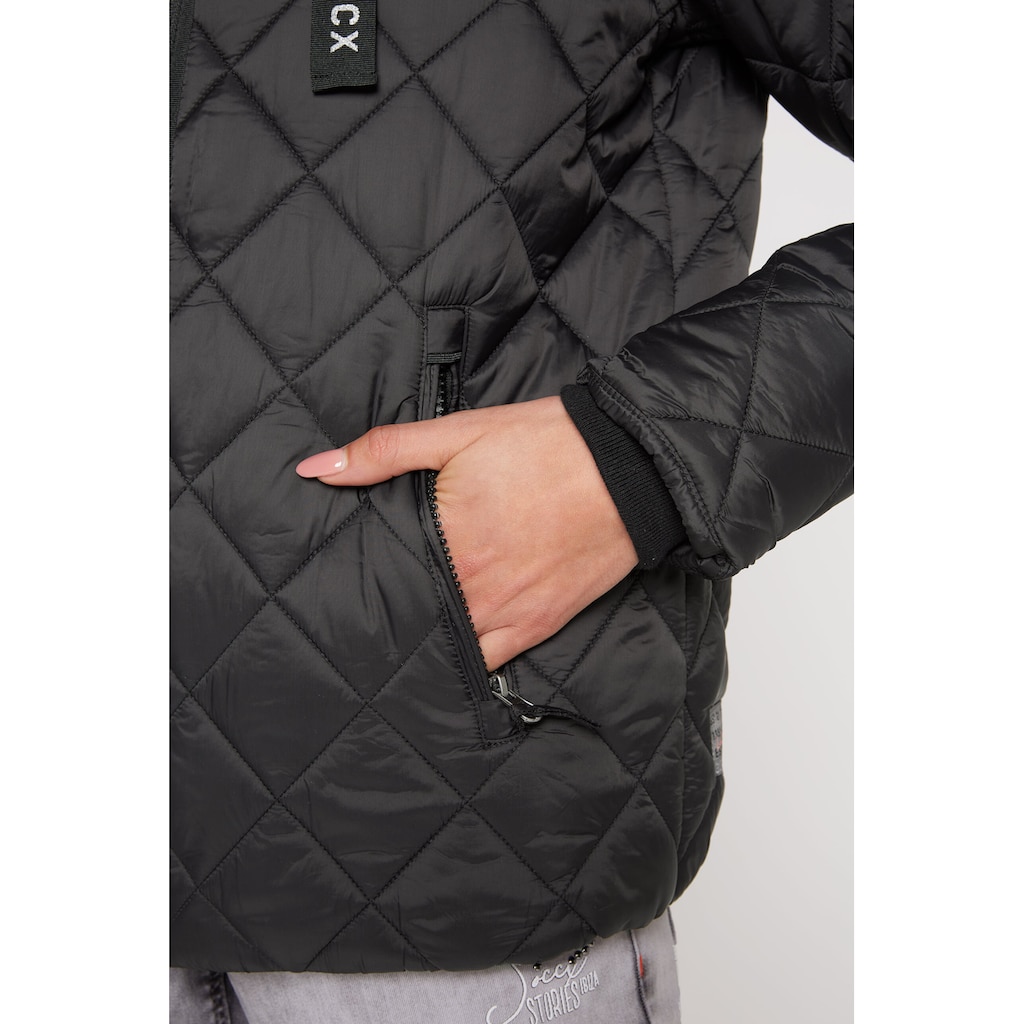 SOCCX Outdoorjacke, mit Kapuze