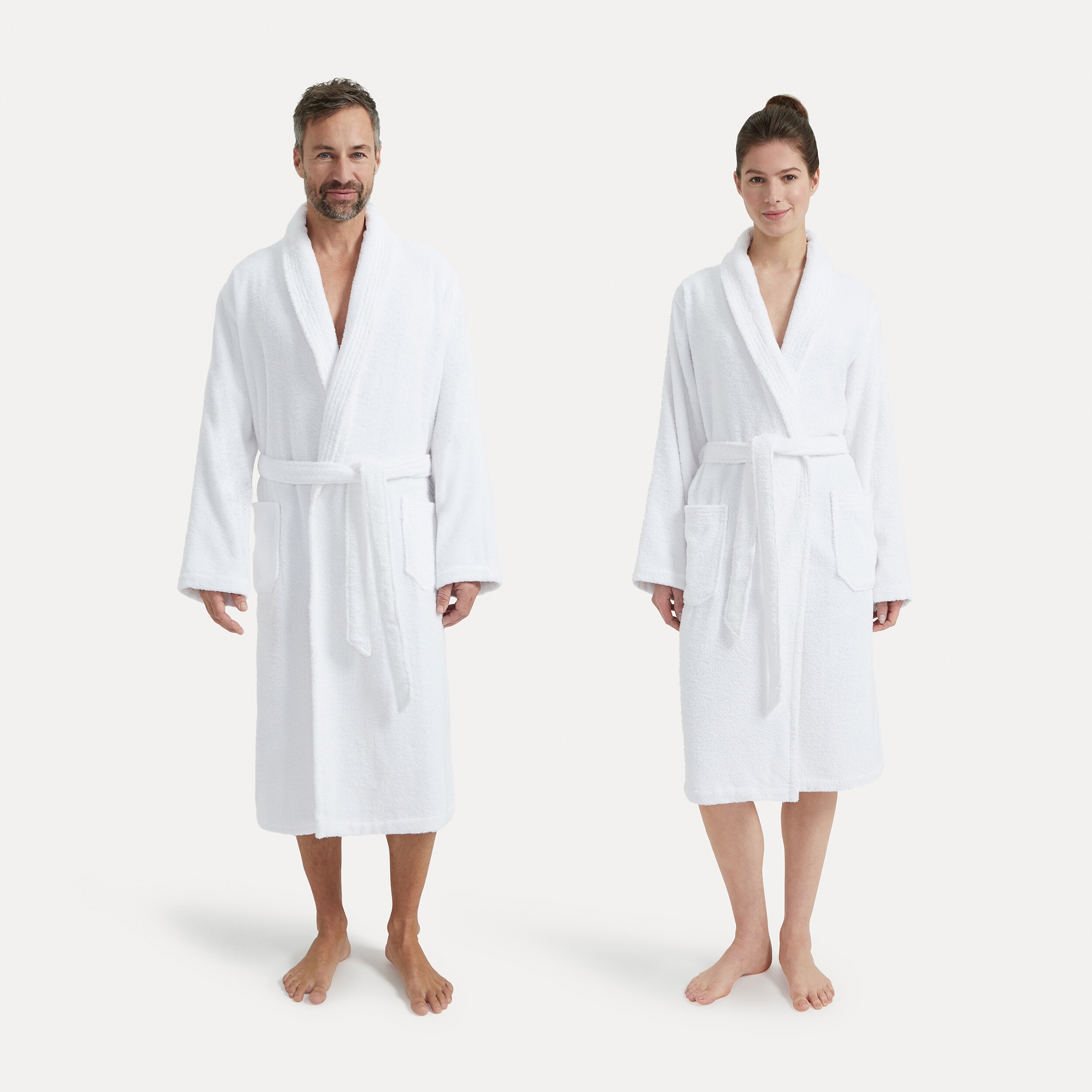 Möve Unisex-Bademantel "Basic", 1 Stk. mit Schalkragen günstig online kaufen