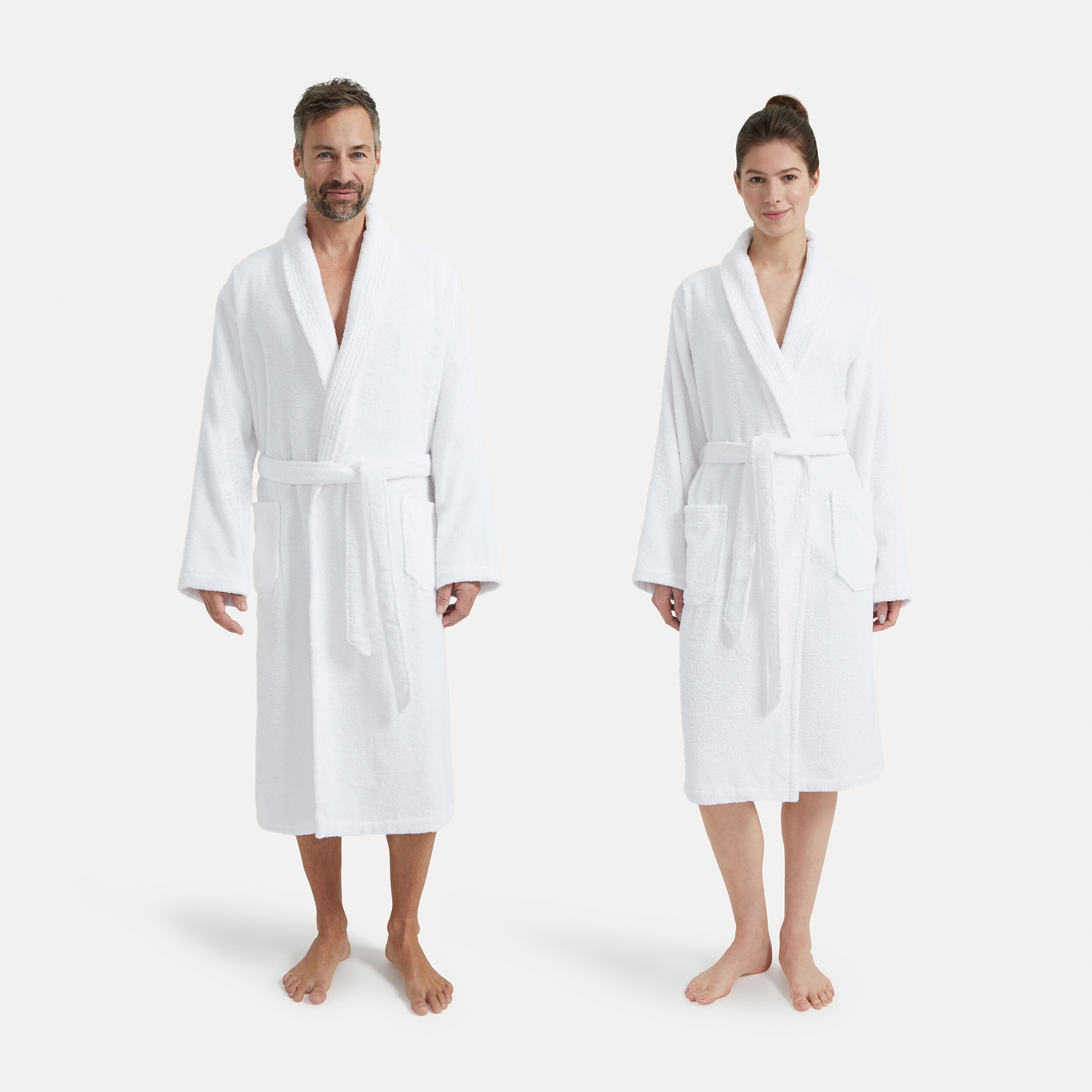 Möve Unisex-Bademantel "Basic" 1 Stk. tlg., mit Schalkragen günstig online kaufen