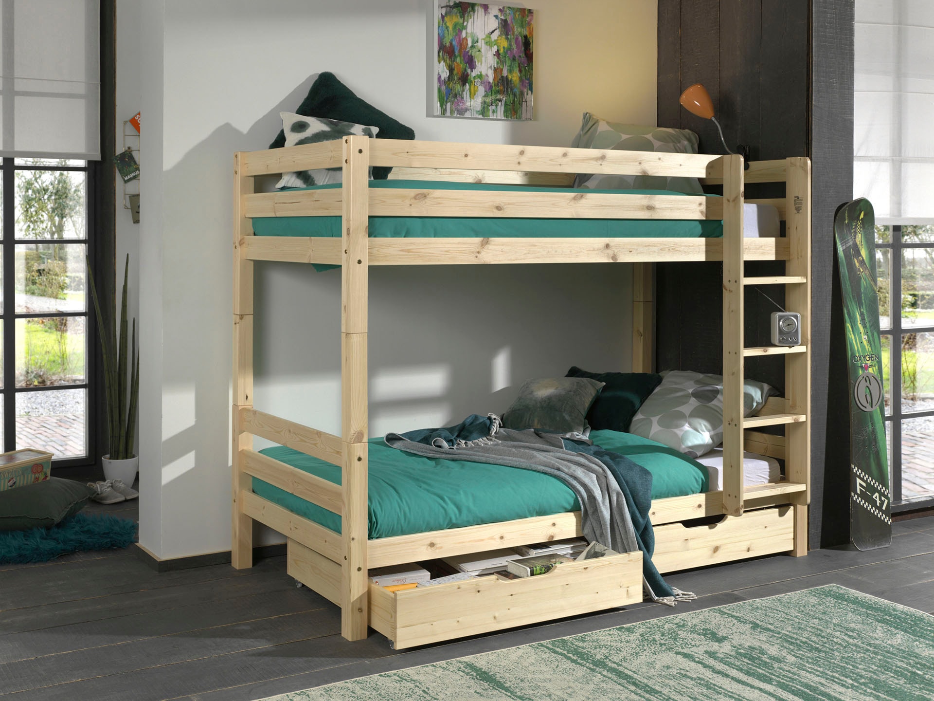 Vipack Etagenbett »Pino«, (Made in Europe), wahlweise mit Bettschublade