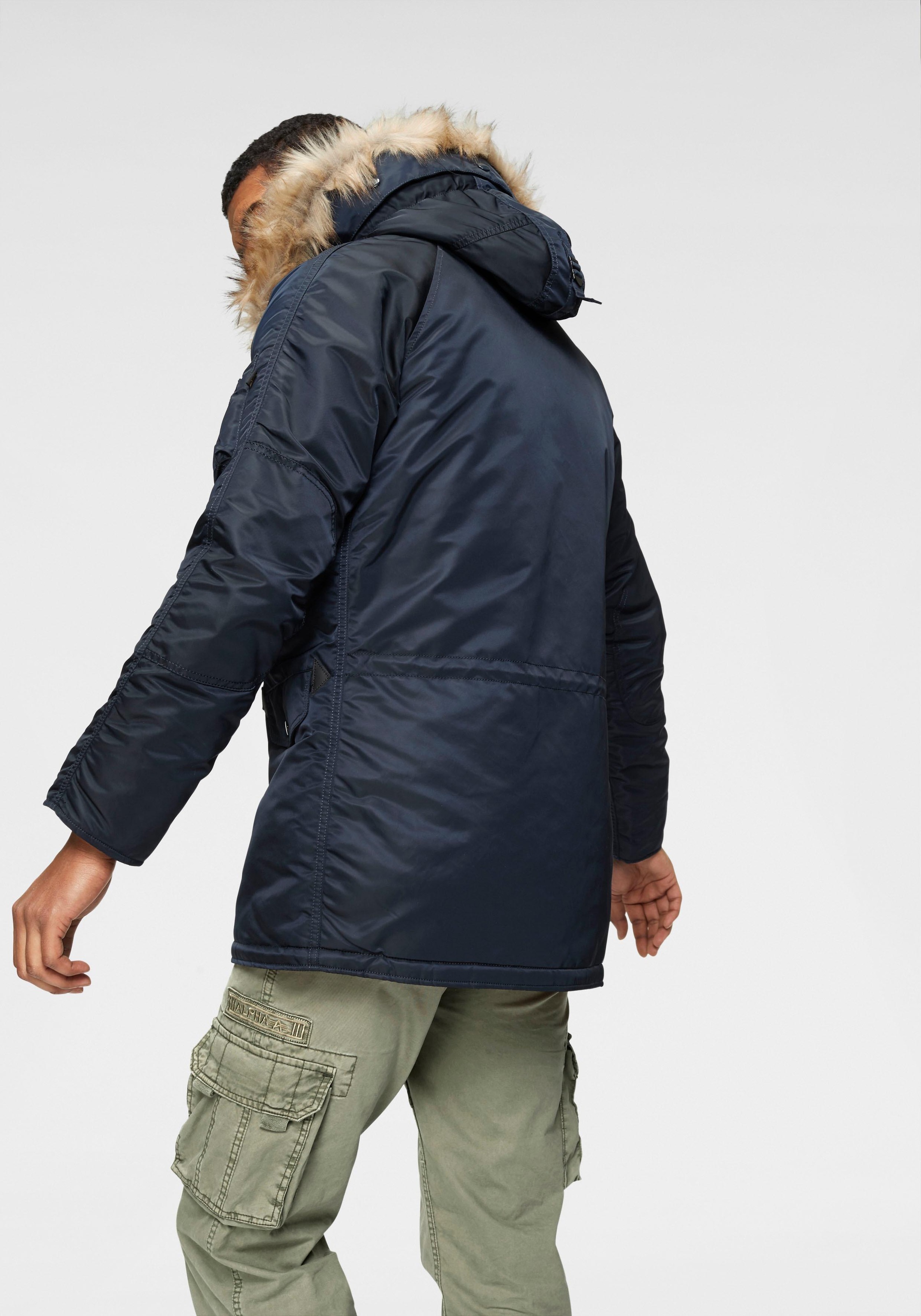 Alpha Industries Parka »N3B VF 59«, mit Kapuze, mit abnehmbarem Kunstfellkragen