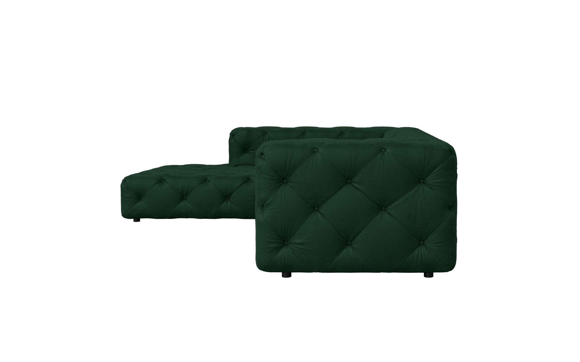 Places of Style Ecksofa »FOLLINA«, L-Form, mit klassischer Chesterfield-Knopfheftung
