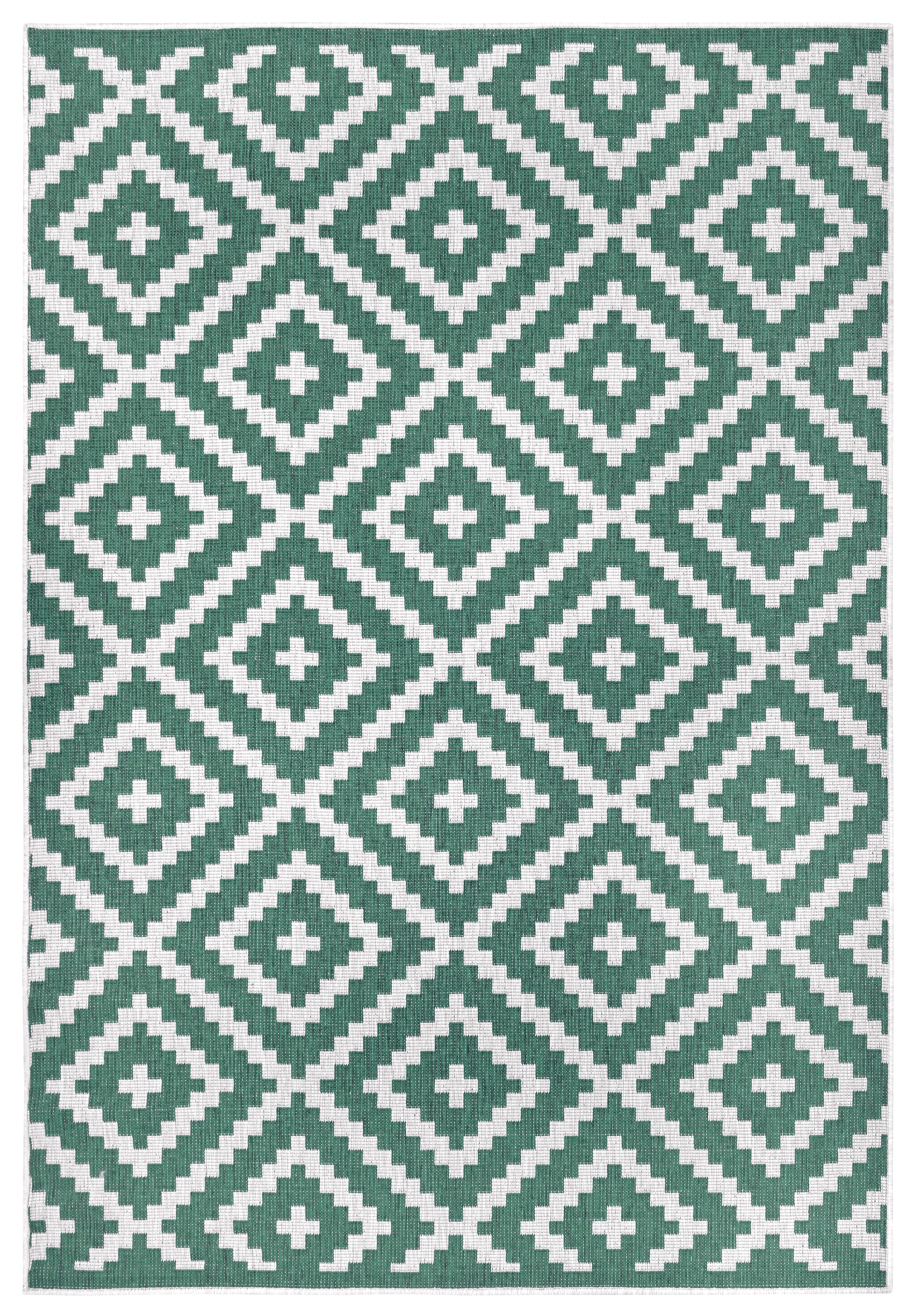 my home Teppich »Ronda Wendeteppich«, rechteckig, 5 mm Höhe, Sisal-Optik, Flachgewebe, In- und Outdoor, geometrisches Boho Design