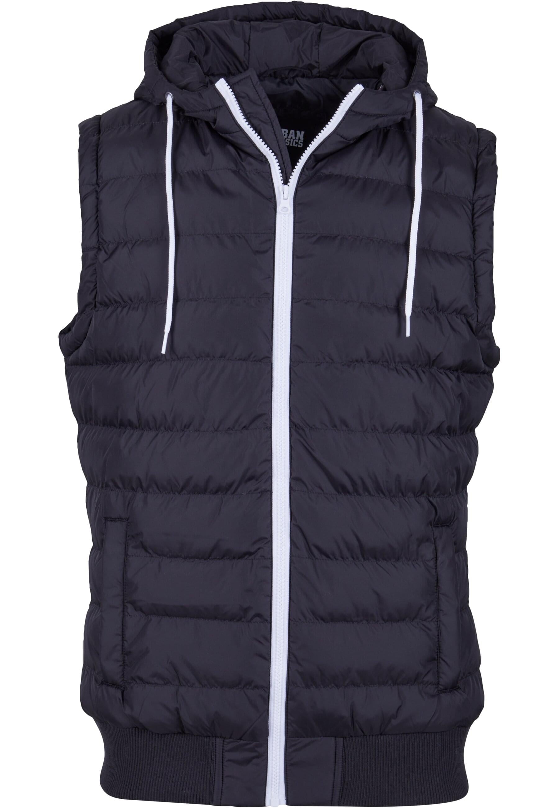 URBAN CLASSICS Jerseyweste "Urban Classics Herren Small Bubble Hooded Vest", (1 tlg.)