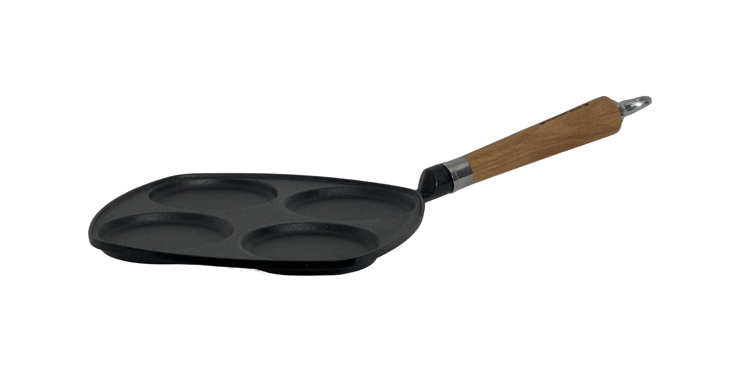 Ronneby Bruk Bratpfanne "Maestro Eierpfanne, 25 x 25 cm, mit Holzgriff" Gusseisen 1 tlg.