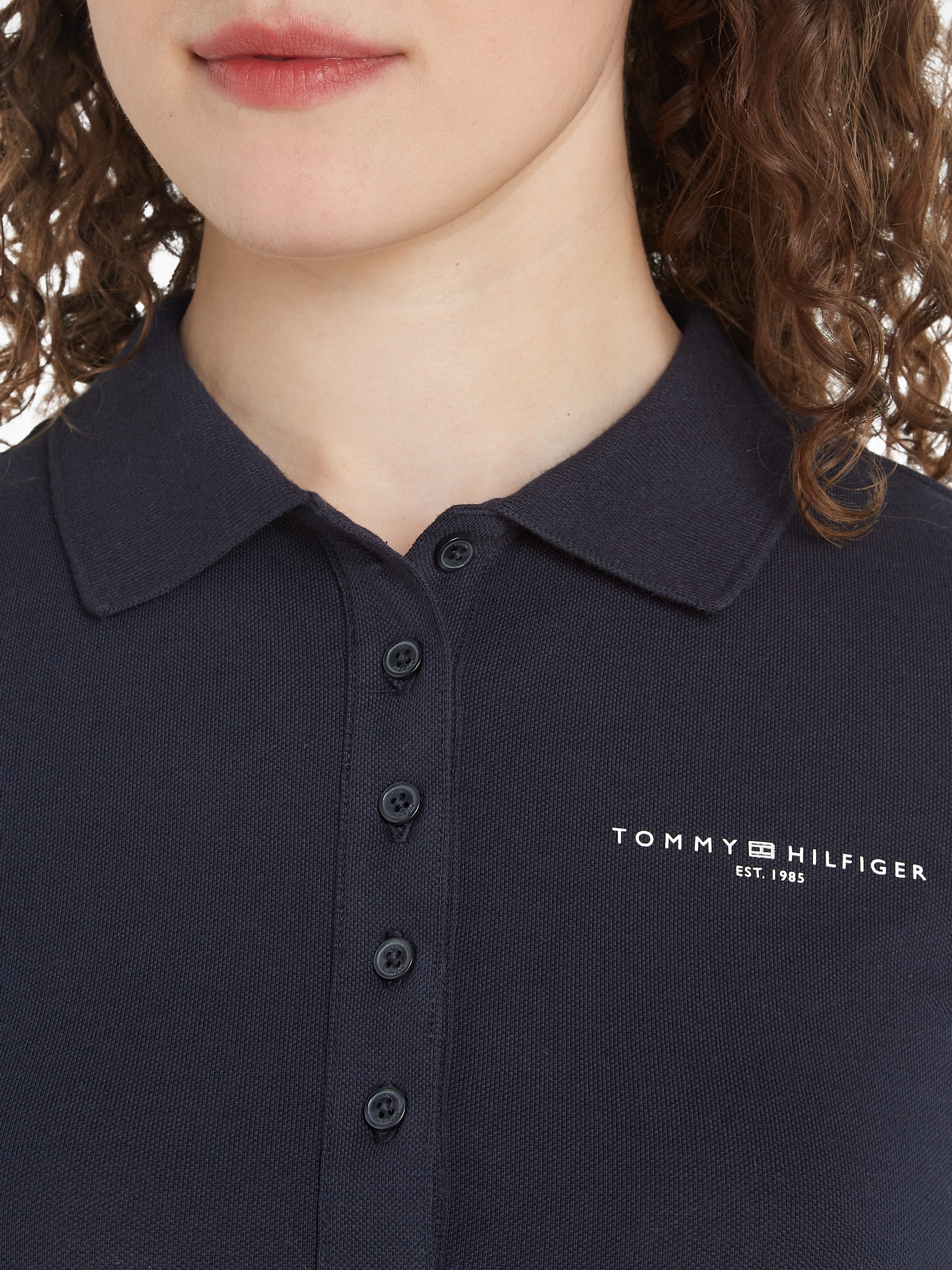 Tommy Hilfiger Poloshirt »SLIM MINI CORP LOGO POLO SS«, mit Logostickerei  für bestellen | BAUR