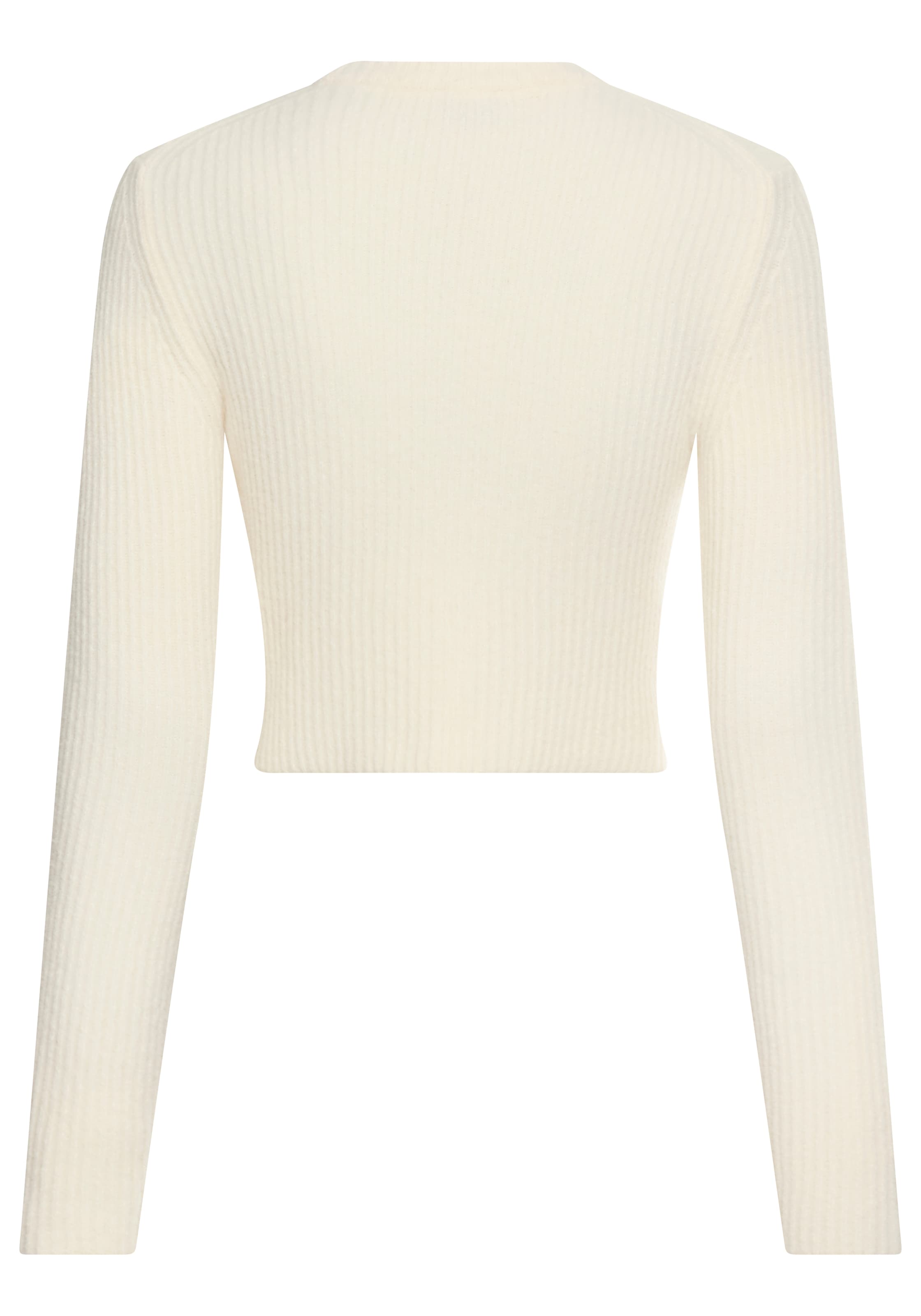 HUGO Blue Rundhalspullover »Skitty«, mit Wollanteil, Slim Fit, cropped