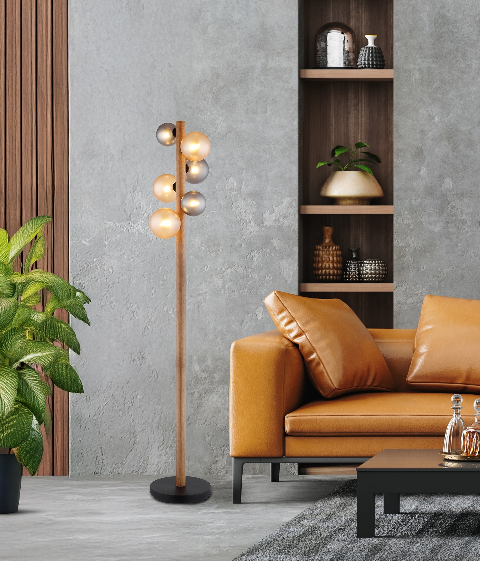 GLOBO LIGHTING Stehlampe »RIHA« G9 1 Stk.