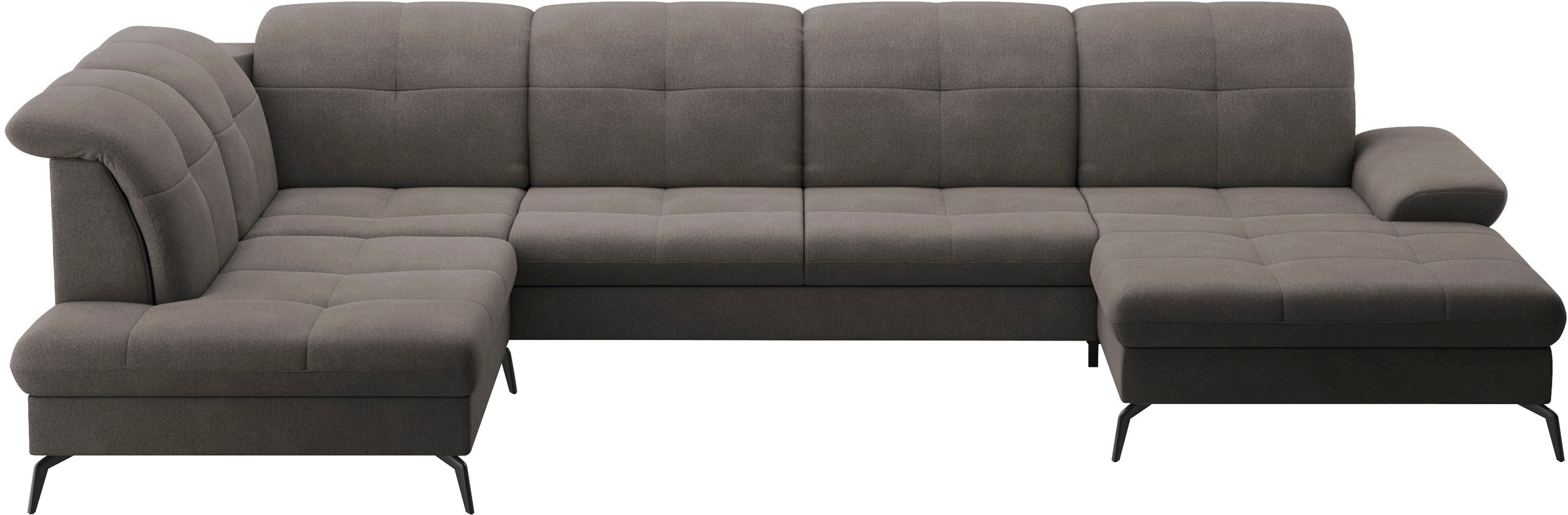 sit&more Wohnlandschaft "Amica, U-Form, inkl. Sitztiefenverstellung und Arm günstig online kaufen
