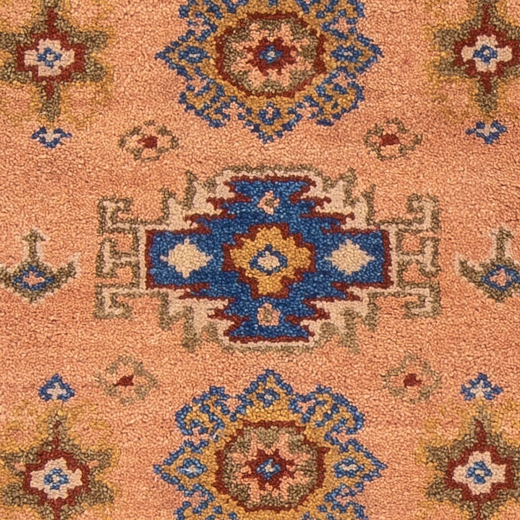 morgenland Orientteppich »Ziegler - Kazak - 203 x 66 cm - hellbraun«, rechteckig, Wohnzimmer, Handgeknüpft, Einzelstück mit Zertifikat