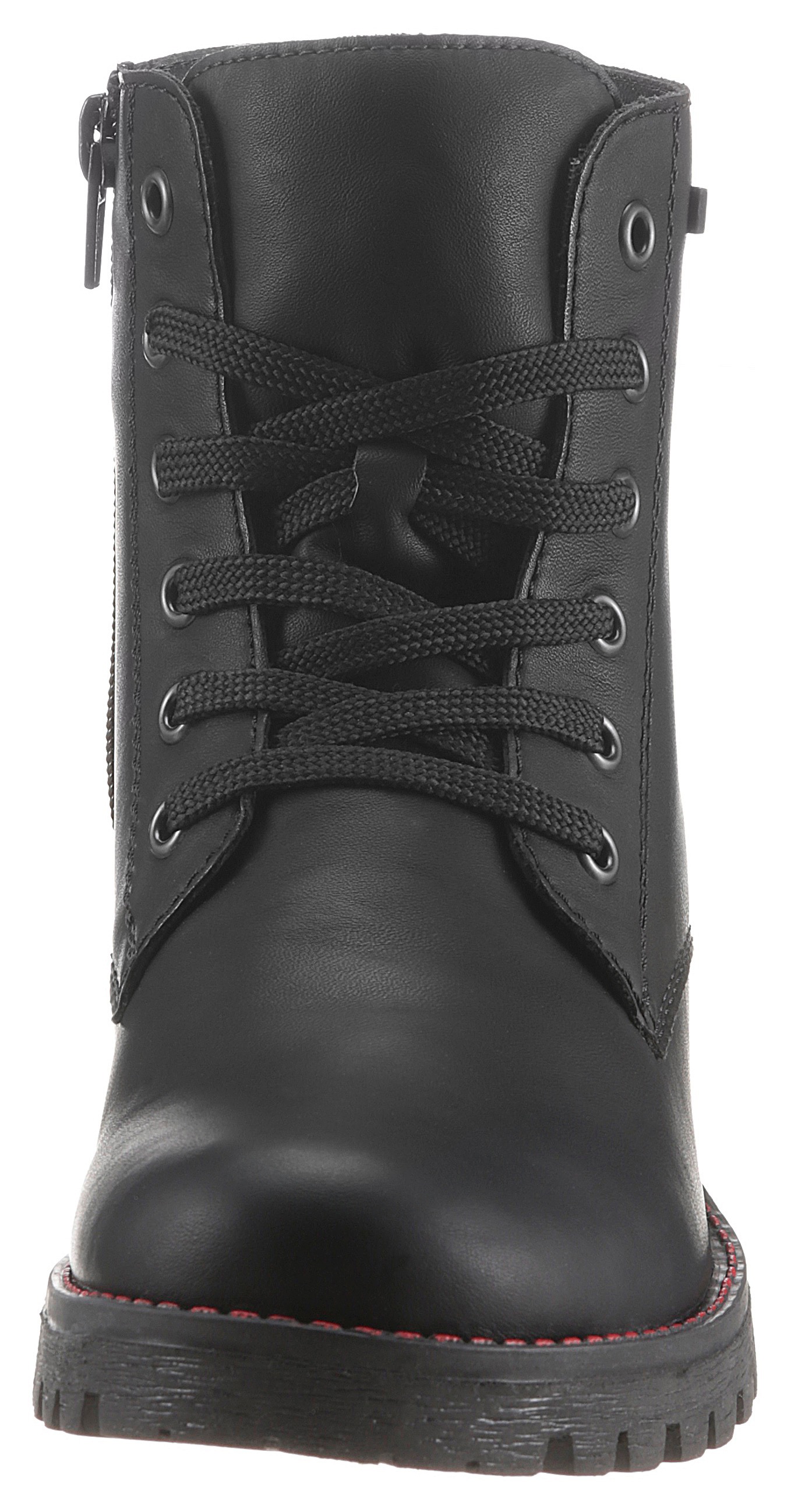Winterboots RIEKER, Damen, Gr. 39, schwarz, Lederimitat, Schuhe Winterboots, Schnürboots, Stiefelette mit wasserabweisender TEX-Ausstattung 3