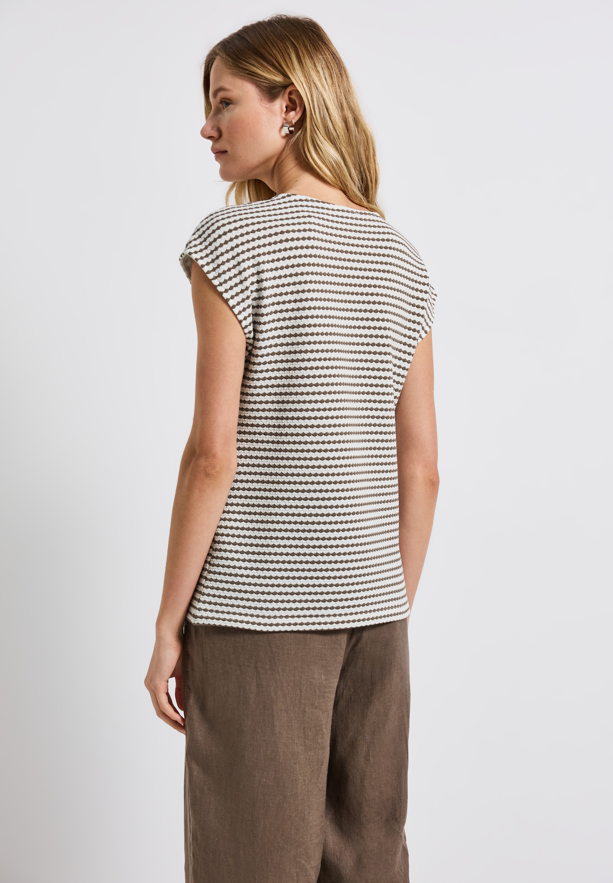 STREET ONE T-Shirt, aus softem Materialmix günstig online kaufen