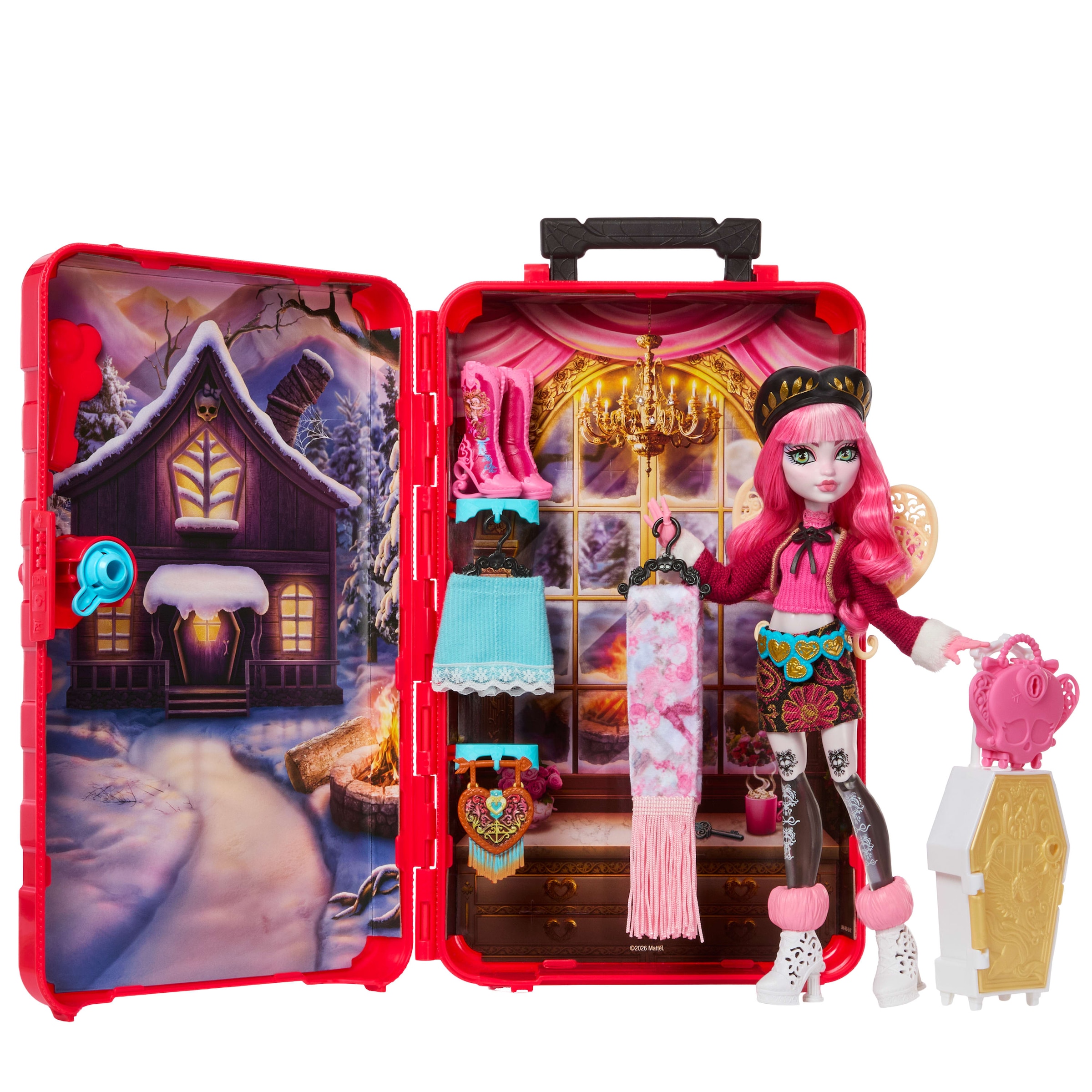MonsterHigh™ Anziehpuppe »Monster High Skulltimate Secrets Hütten-Gruselurlaub, Cupid Asteria«