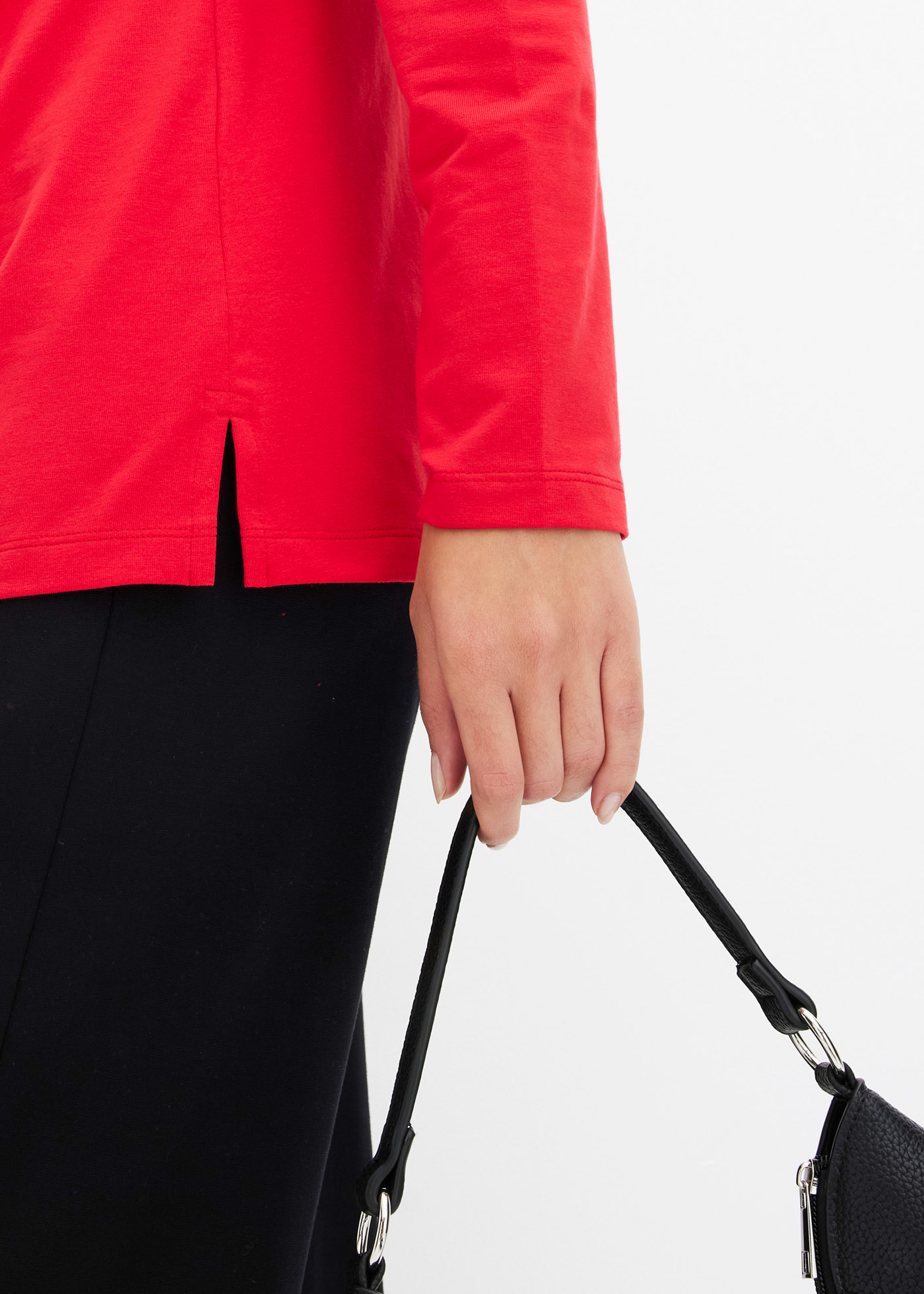 Thumbnail - bonprix Langarmshirt bequeme Passform, Langarm-Design, mit Ösen-Details