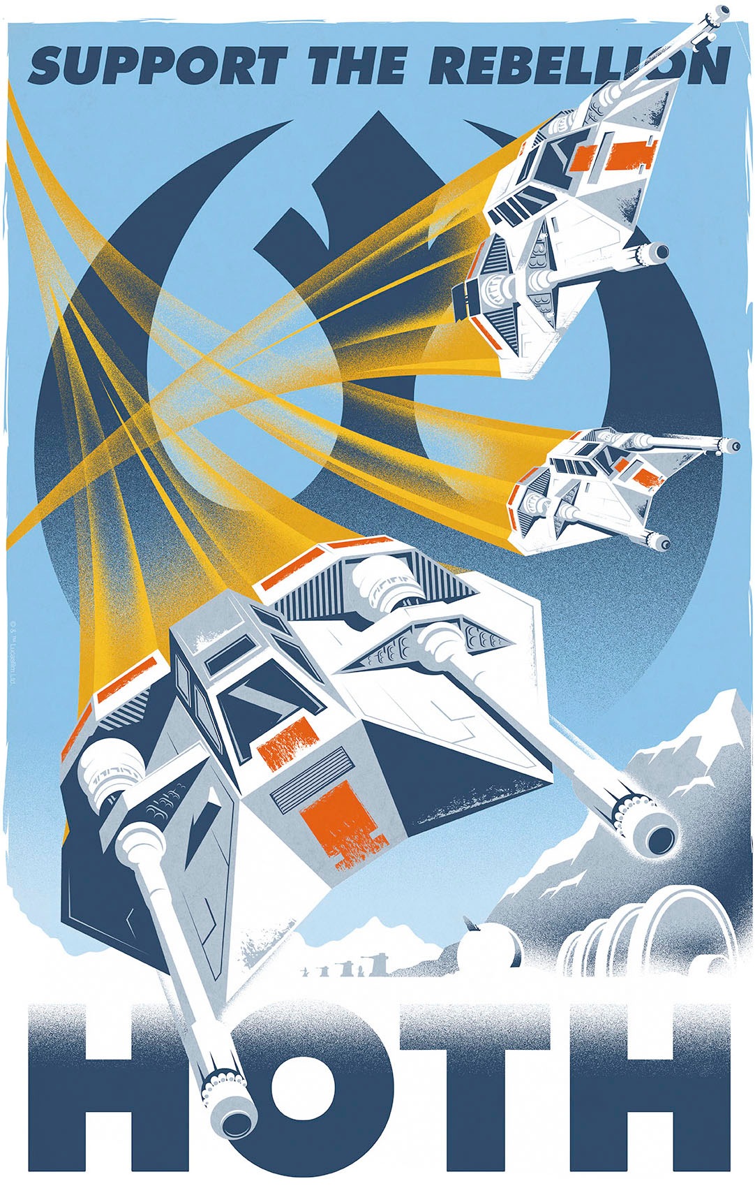 Komar Wandbild "Star Wars Hoth Temporary Headquarter" Disney Set, 1 Stk. tl günstig online kaufen