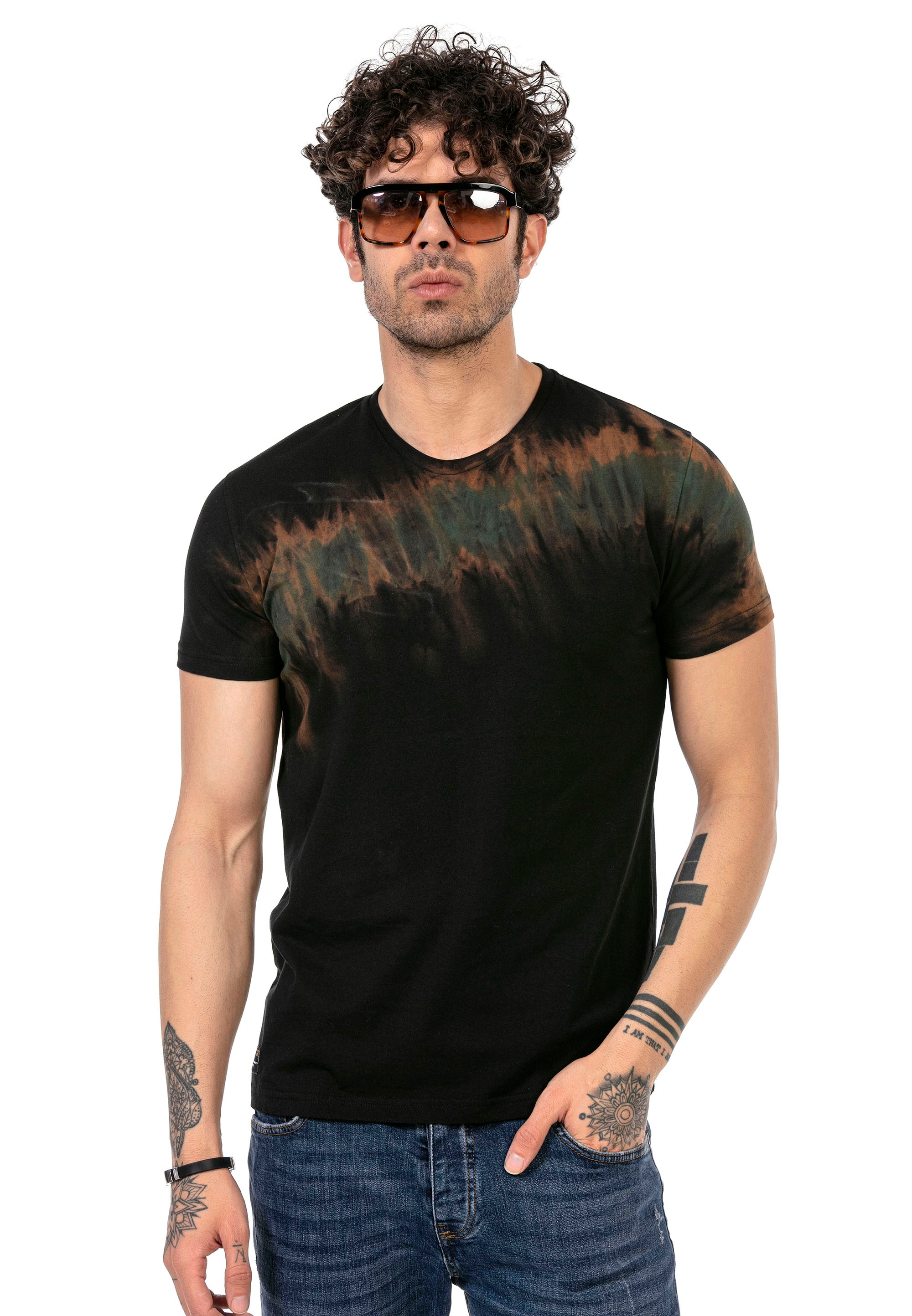 RedBridge T-Shirt »Surprise«, in trendigem Batik-Design