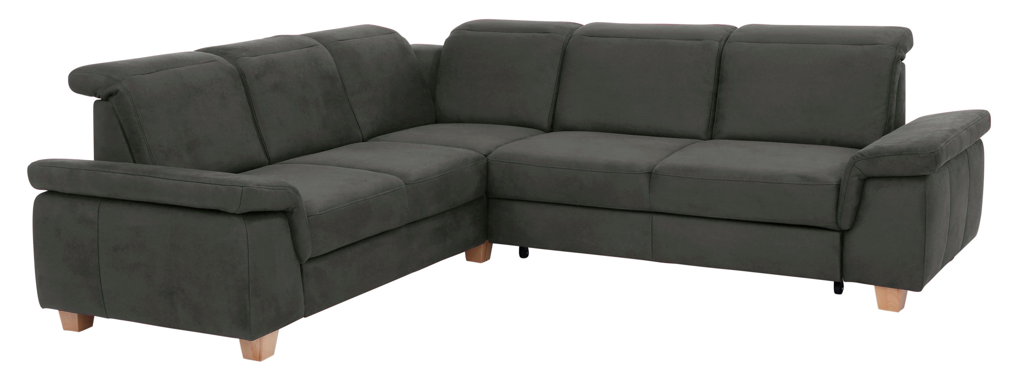 Home affaire Ecksofa "Dalia L-Form" mit Federkernpolsterung, wahlweise mit Schlaffunktion, Bettkasten