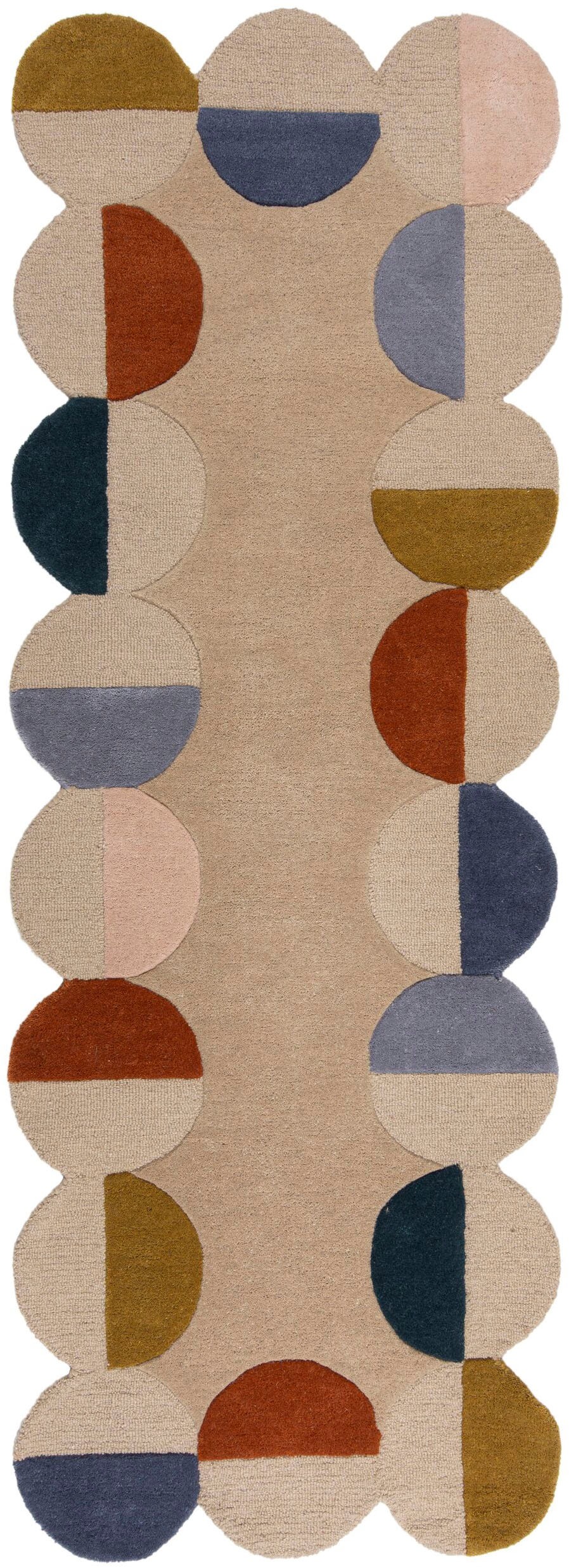 FLAIR RUGS Wollteppich »Mia Scallop« rechteckig 12 mm Höhe in Jakobsmuschel-Form