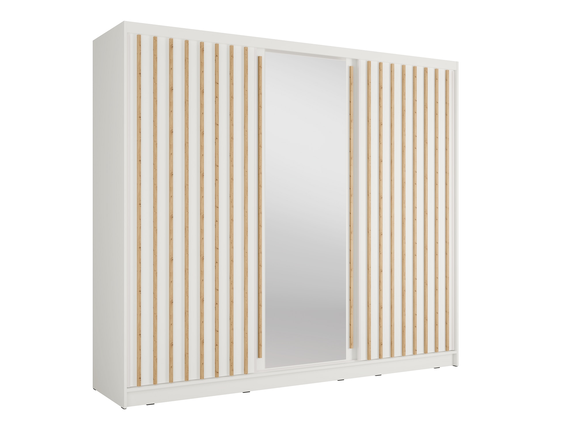Home affaire Kleiderschrank »VILLEFRANCHE modern mit viel Stauraum, Fächer & Kleiderstange, Spiegel« Garderobe in 3 Breiten (155, 205, 248 cm), erhältlich in 3 Farben