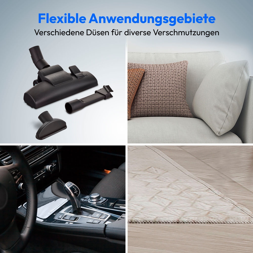 Medion® Bodenstaubsauger »P4000 (MD 11906), 8.000 Pa Saugleistung, 4,3L, Multizyklon-Technologie«, 900 W, beutellos, 11 Meter Kabellänge, HEPA 13 Filter, 75 dB, integriertes Zubehör